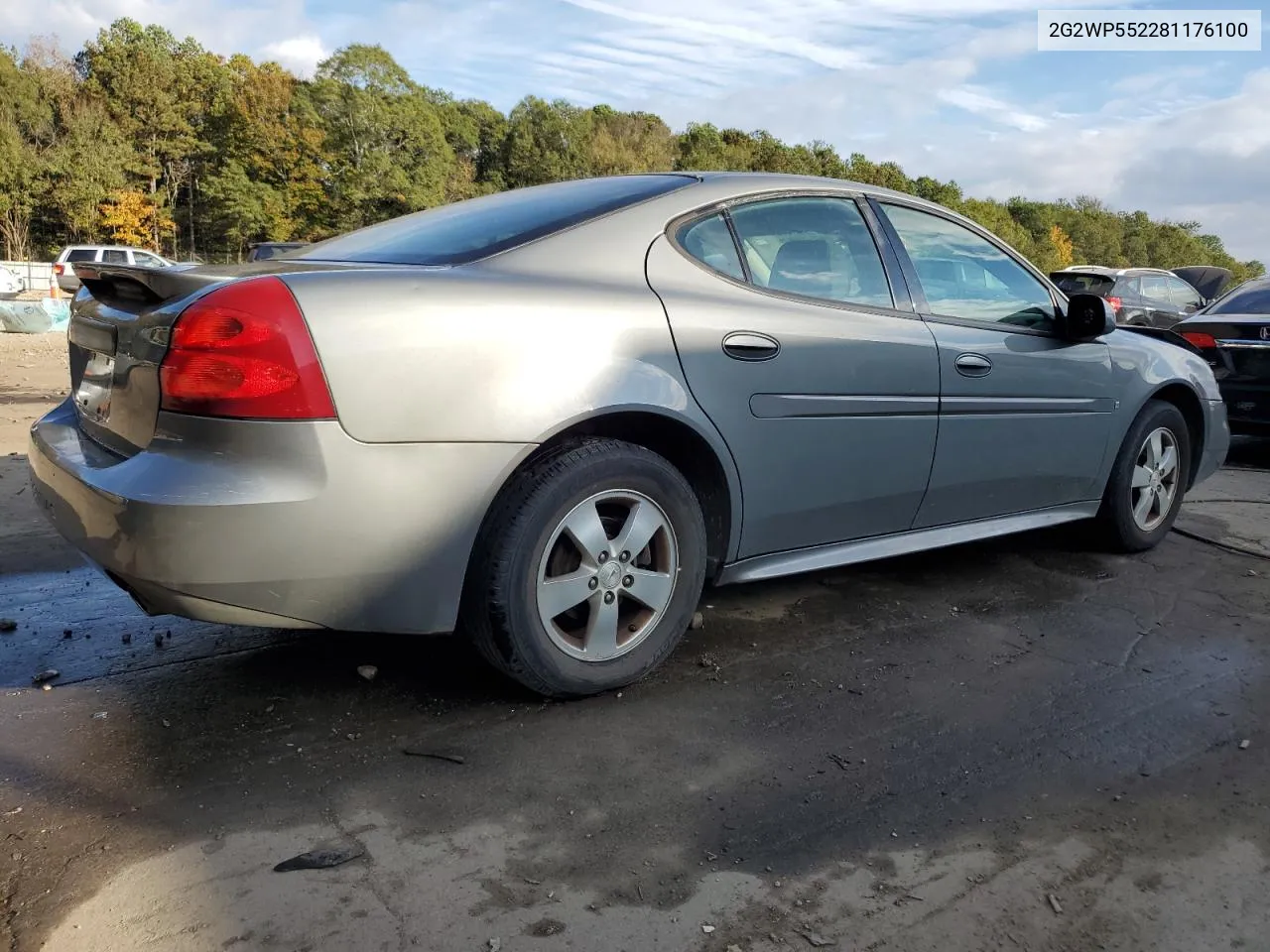 2008 Pontiac Grand Prix VIN: 2G2WP552281176100 Lot: 79845704