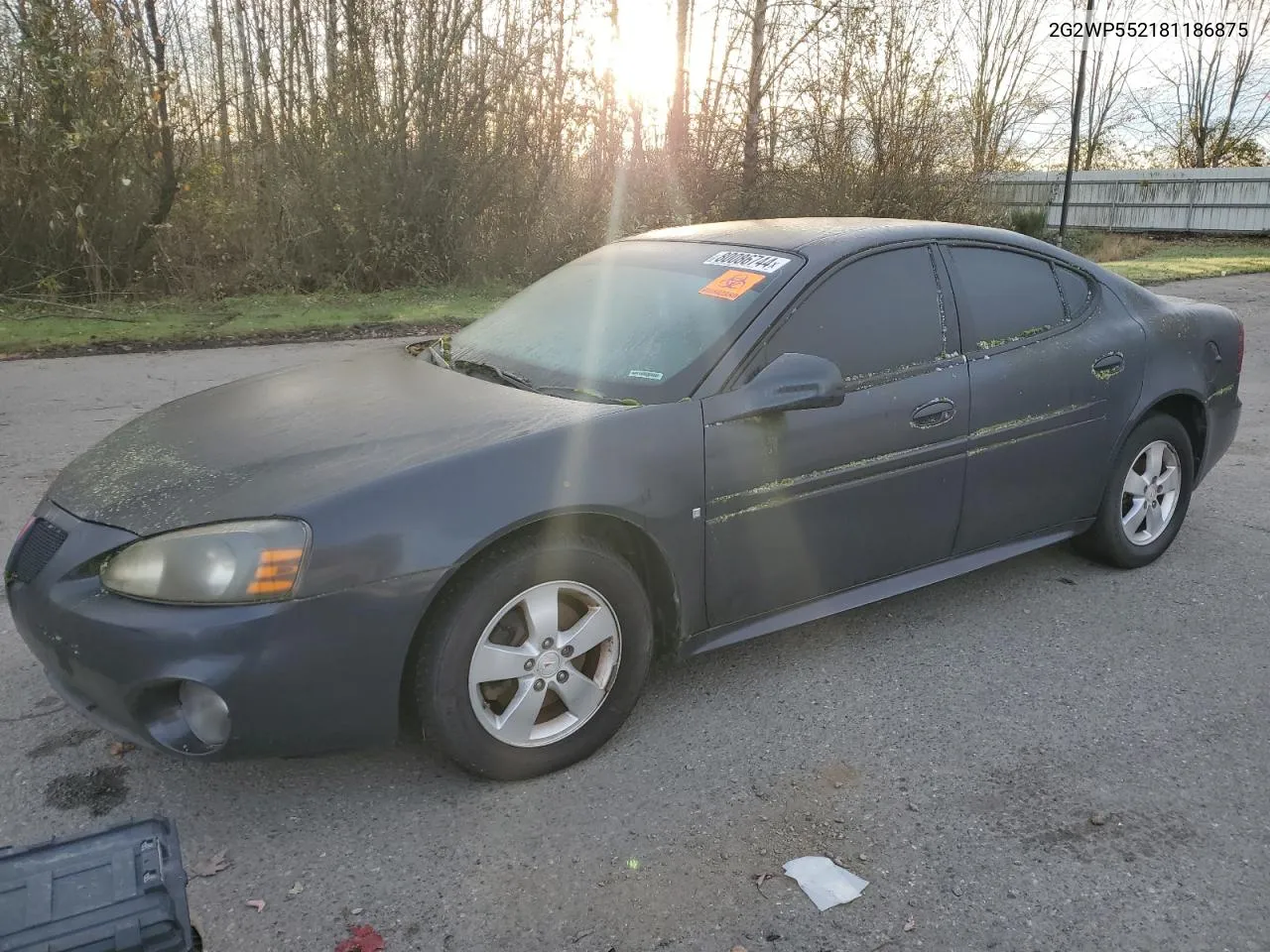 2008 Pontiac Grand Prix VIN: 2G2WP552181186875 Lot: 80086744