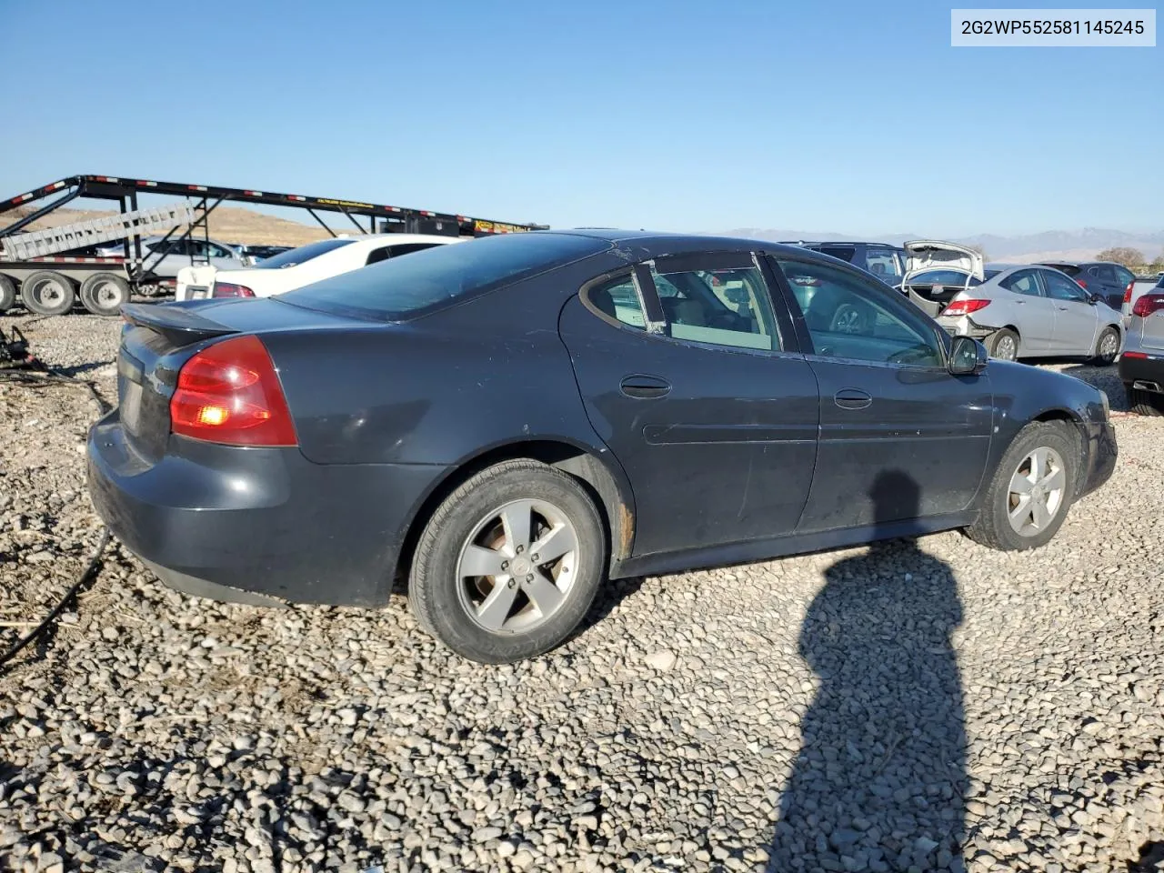 2008 Pontiac Grand Prix VIN: 2G2WP552581145245 Lot: 80123554