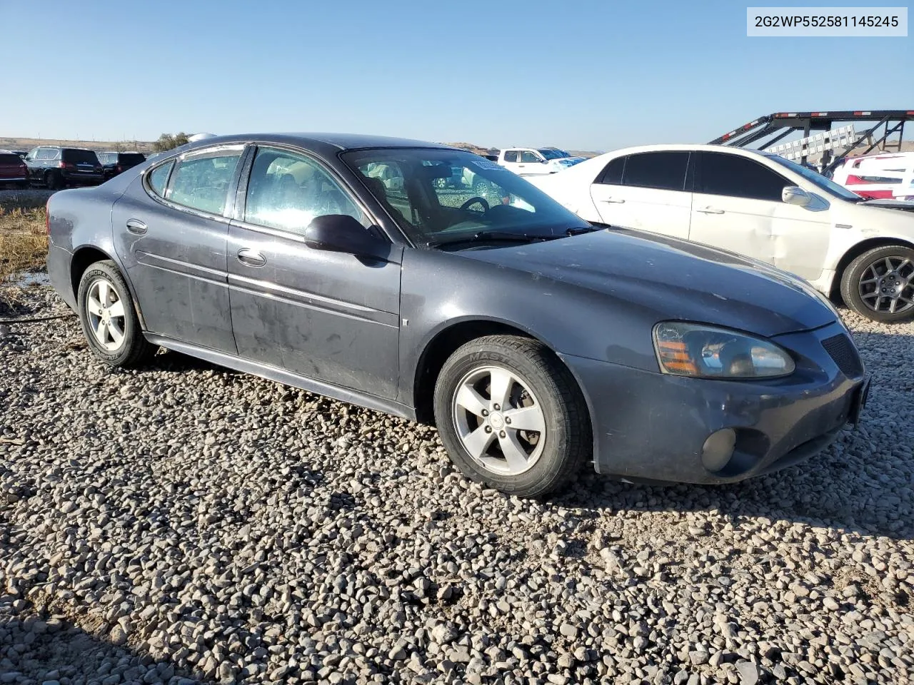 2008 Pontiac Grand Prix VIN: 2G2WP552581145245 Lot: 80123554