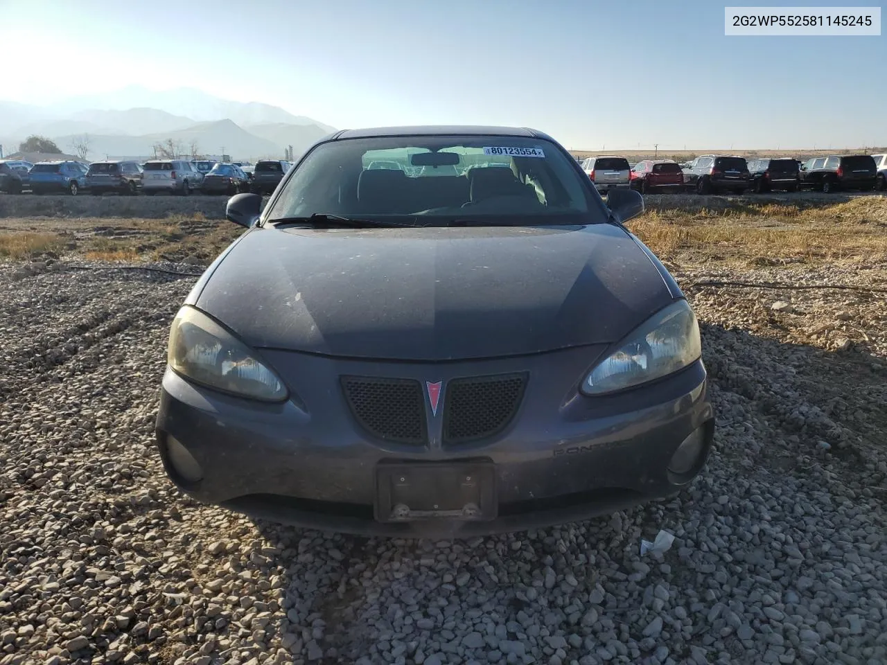 2008 Pontiac Grand Prix VIN: 2G2WP552581145245 Lot: 80123554