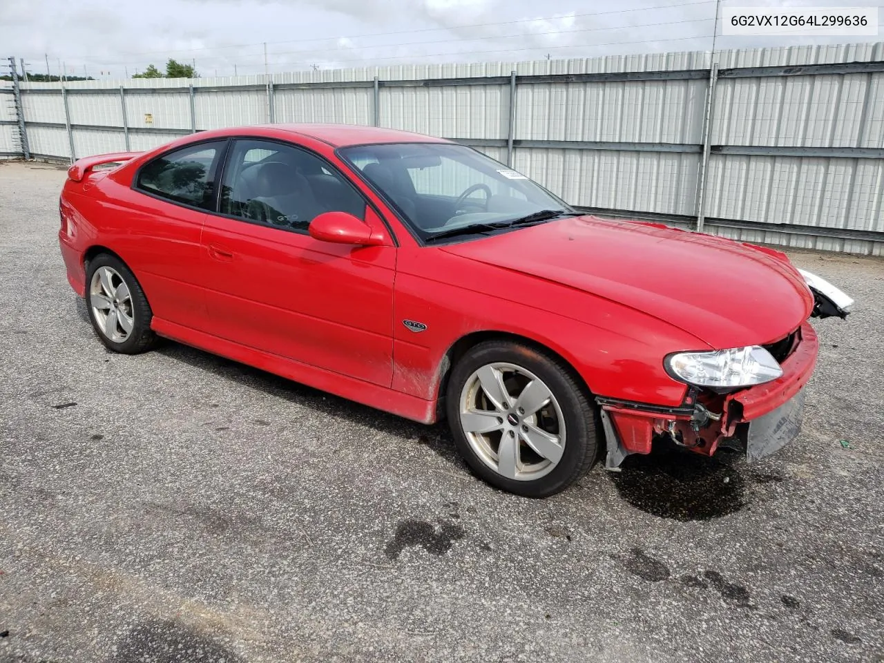 2004 Pontiac Gto VIN: 6G2VX12G64L299636 Lot: 73538864