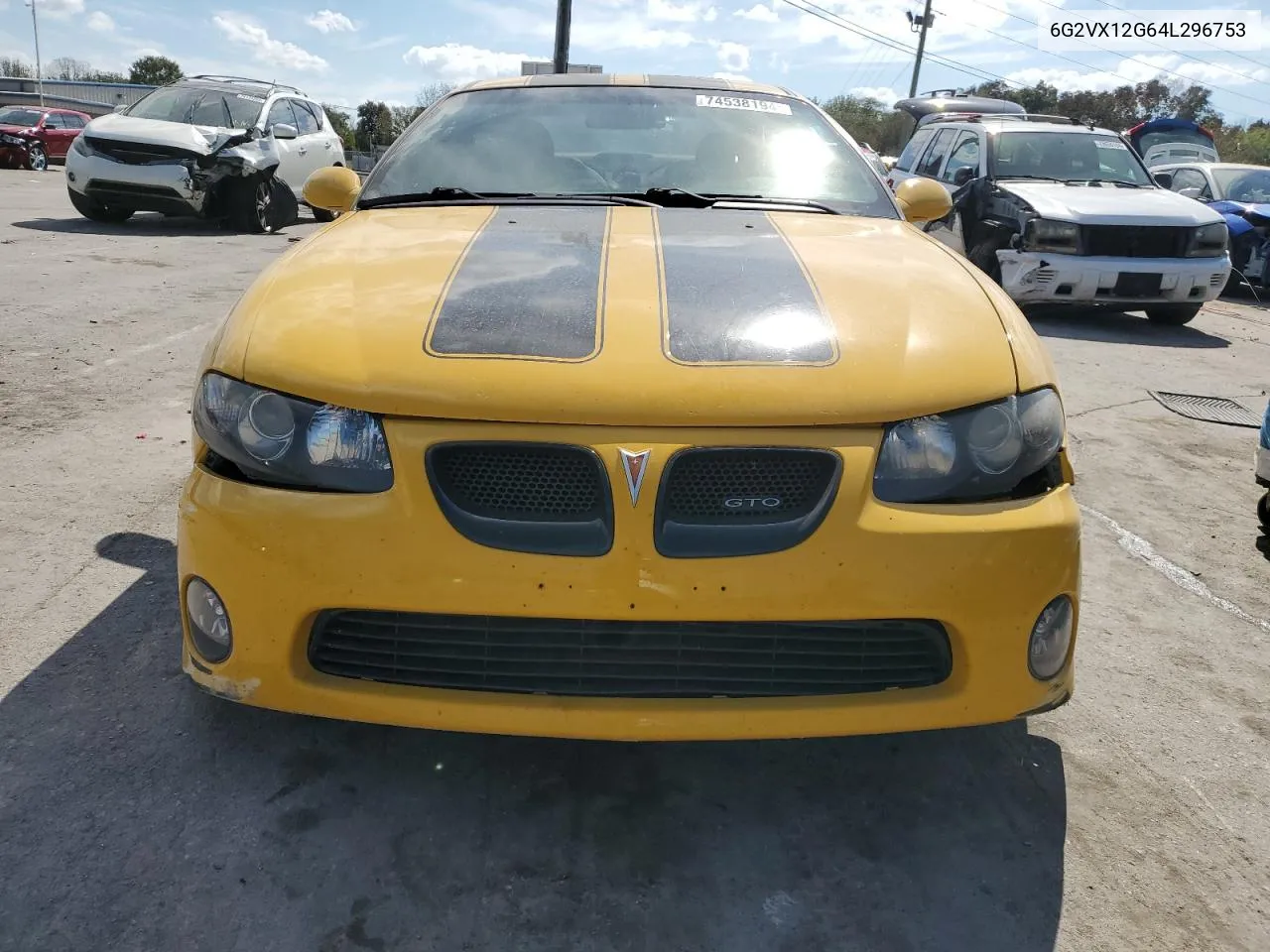 2004 Pontiac Gto VIN: 6G2VX12G64L296753 Lot: 74538194