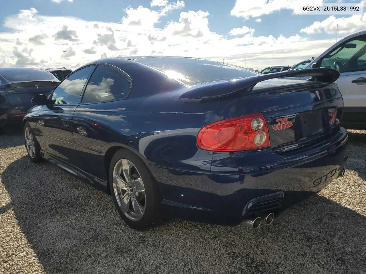 2005 Pontiac Gto VIN: 6G2VX12U15L381992 Lot: 74657644