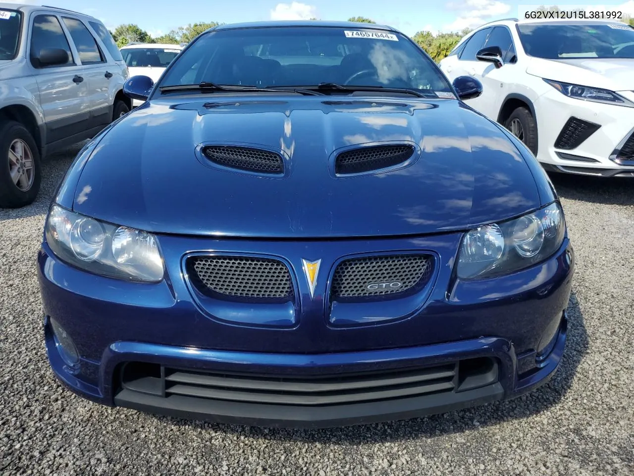 2005 Pontiac Gto VIN: 6G2VX12U15L381992 Lot: 74657644