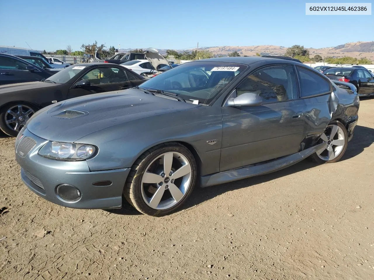 2005 Pontiac Gto VIN: 6G2VX12U45L462386 Lot: 76197484