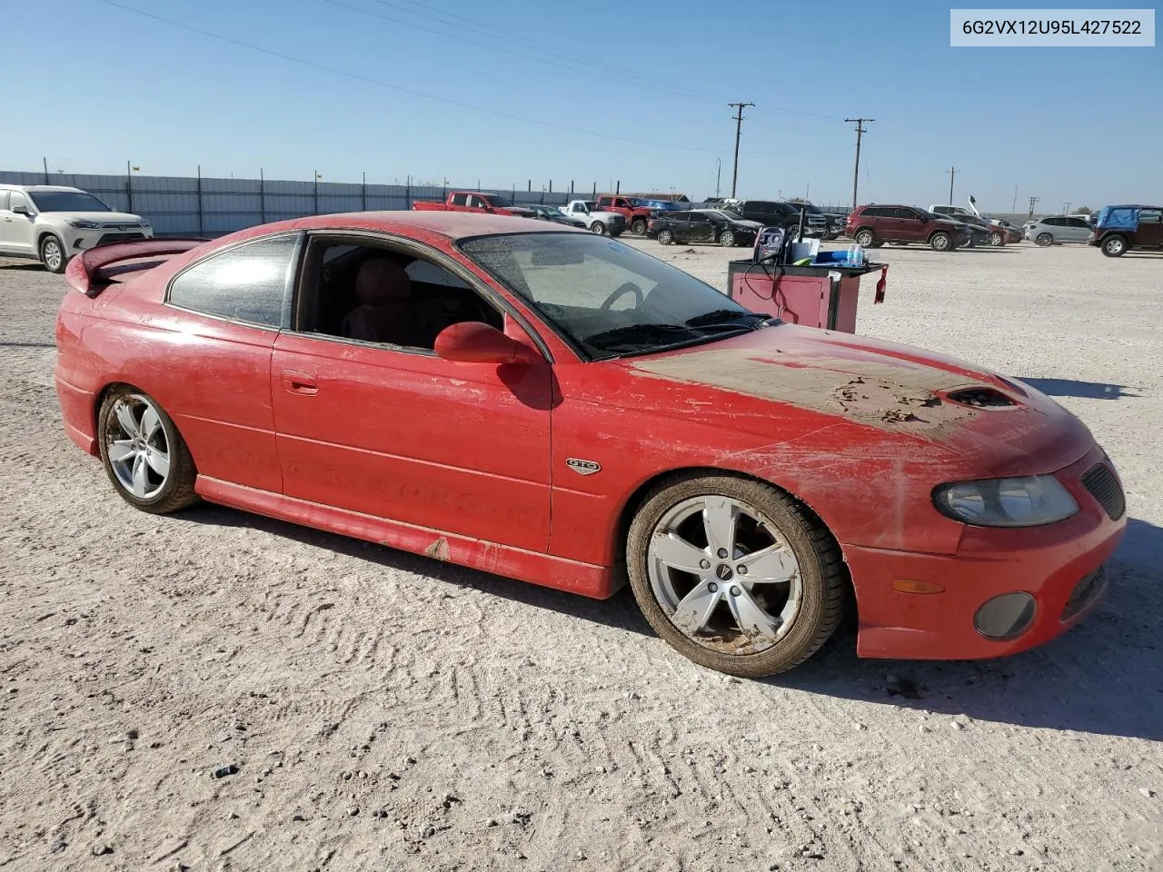 2005 Pontiac Gto VIN: 6G2VX12U95L427522 Lot: 77687754