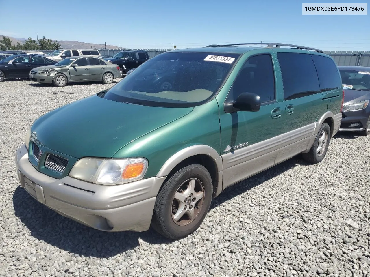 2000 Pontiac Montana VIN: 1GMDX03E6YD173476 Lot: 65871034