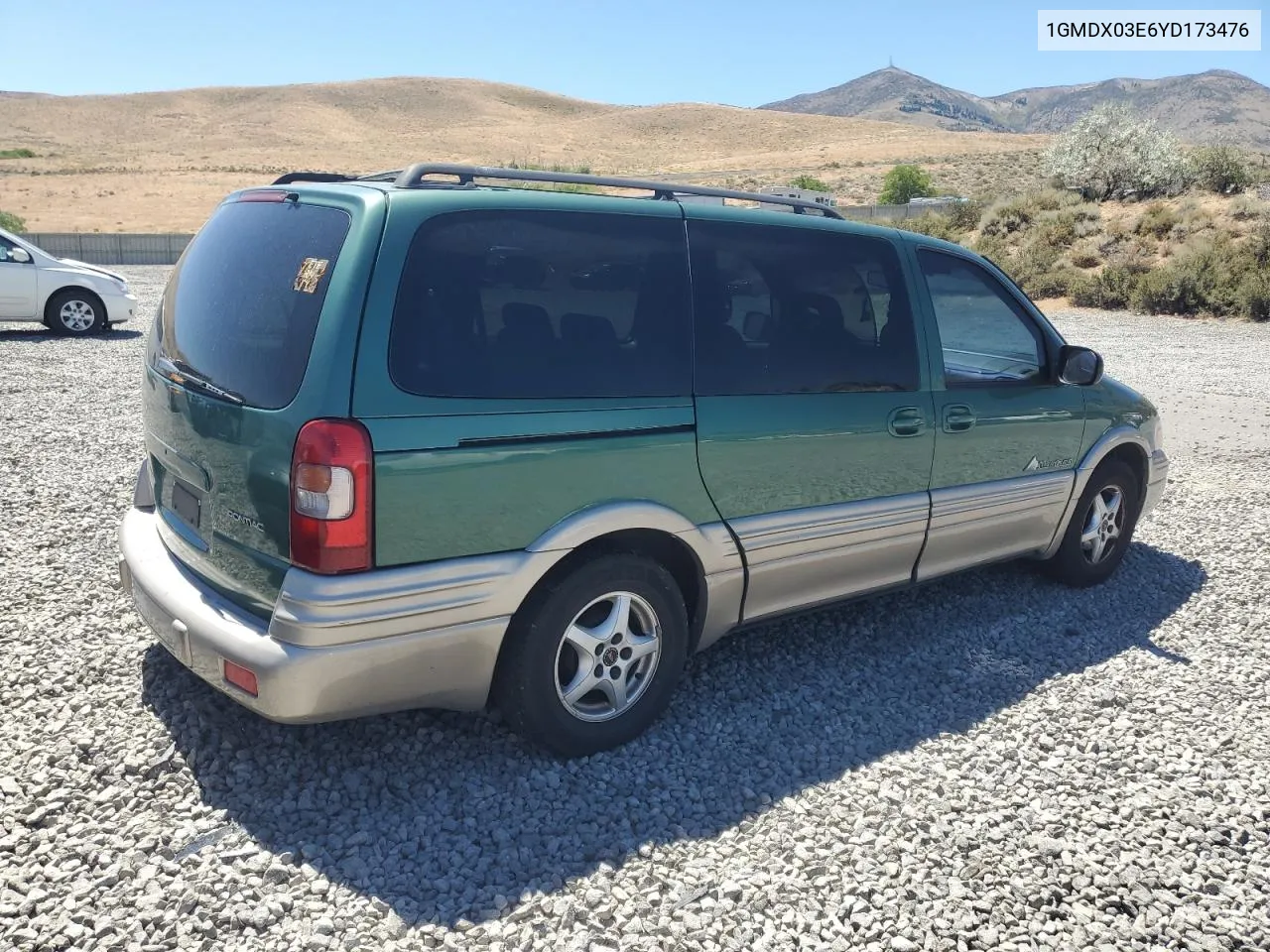 2000 Pontiac Montana VIN: 1GMDX03E6YD173476 Lot: 65871034