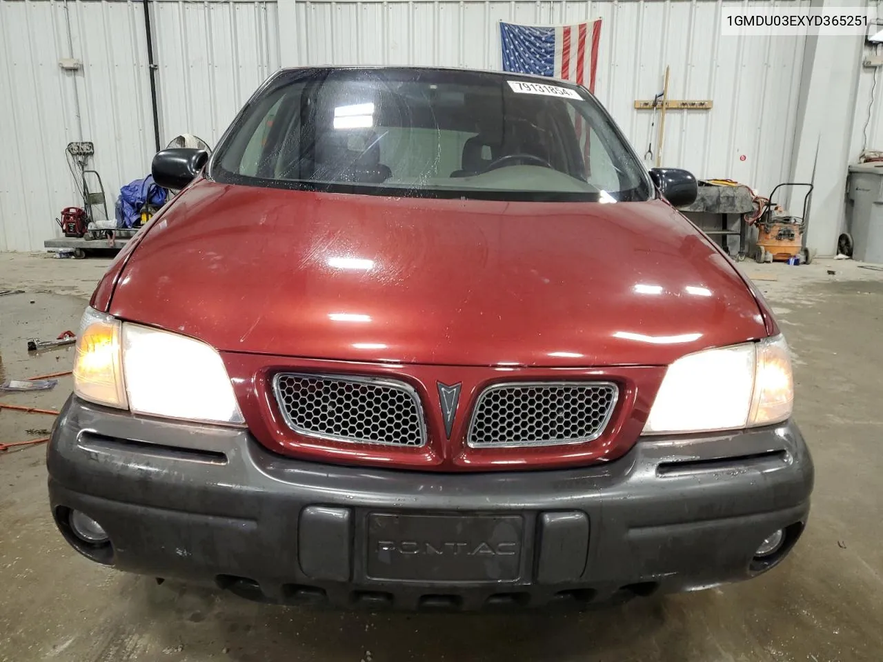 2000 Pontiac Montana VIN: 1GMDU03EXYD365251 Lot: 79131854