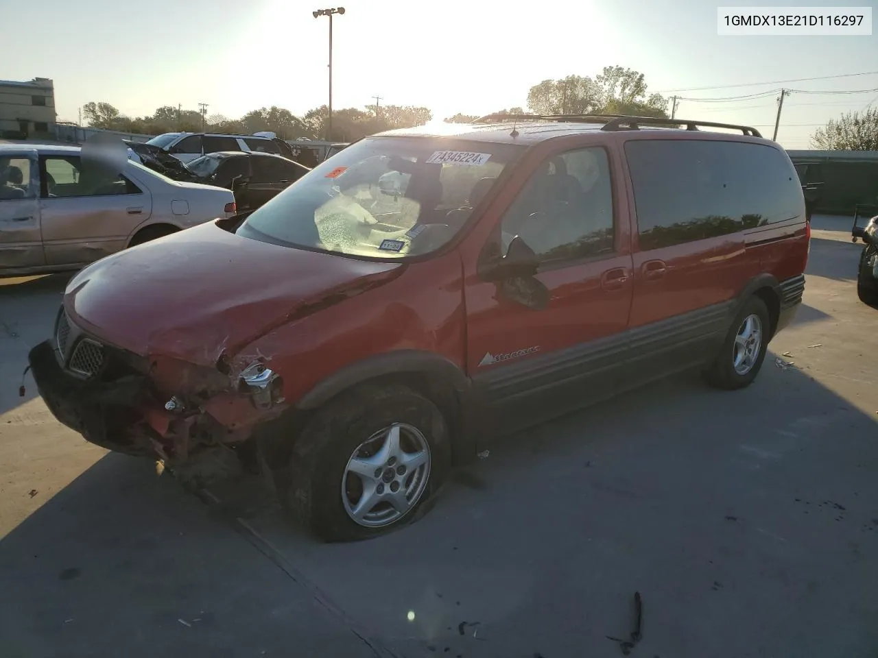 2001 Pontiac Montana Luxury VIN: 1GMDX13E21D116297 Lot: 74345224