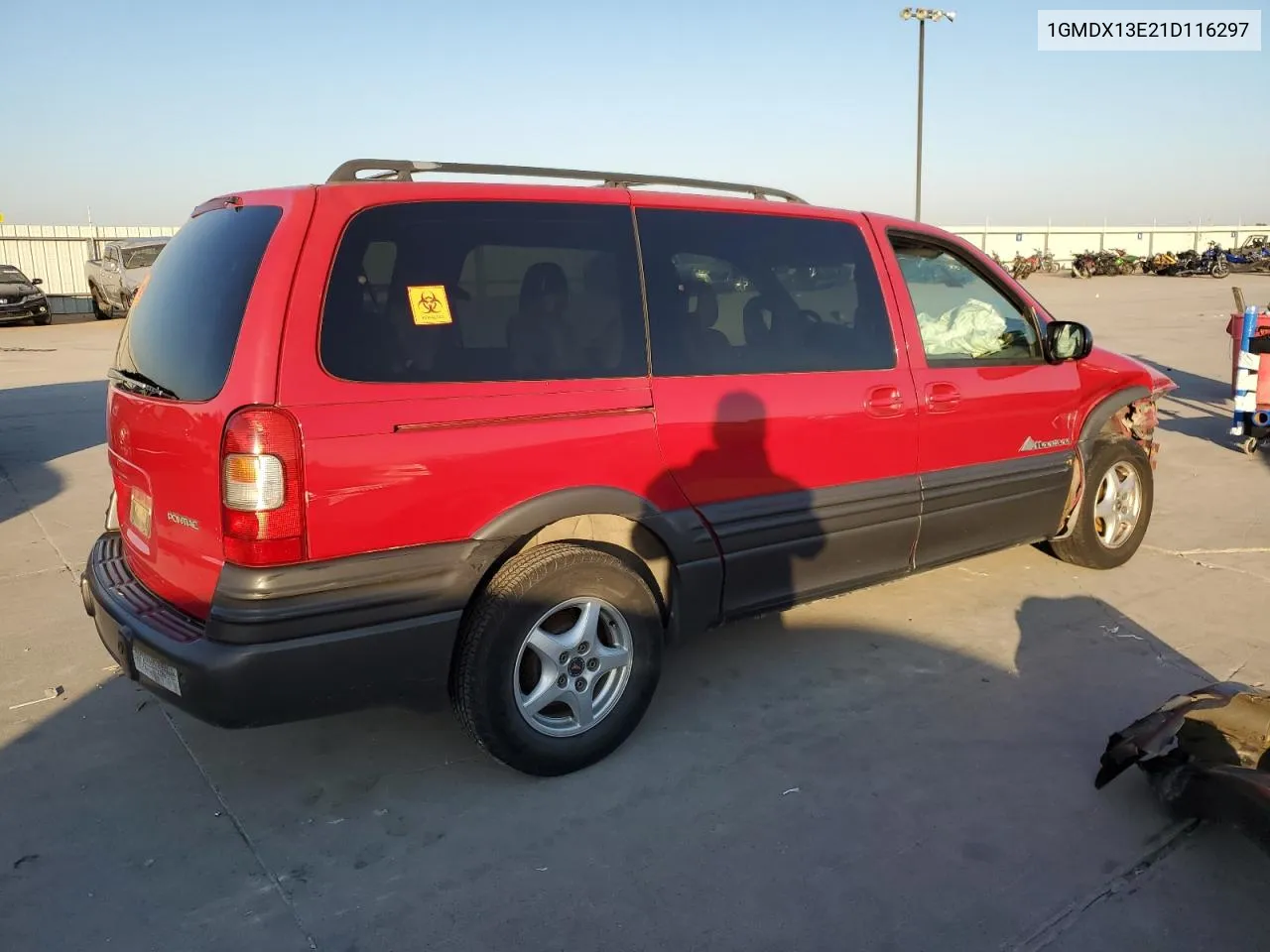 2001 Pontiac Montana Luxury VIN: 1GMDX13E21D116297 Lot: 74345224