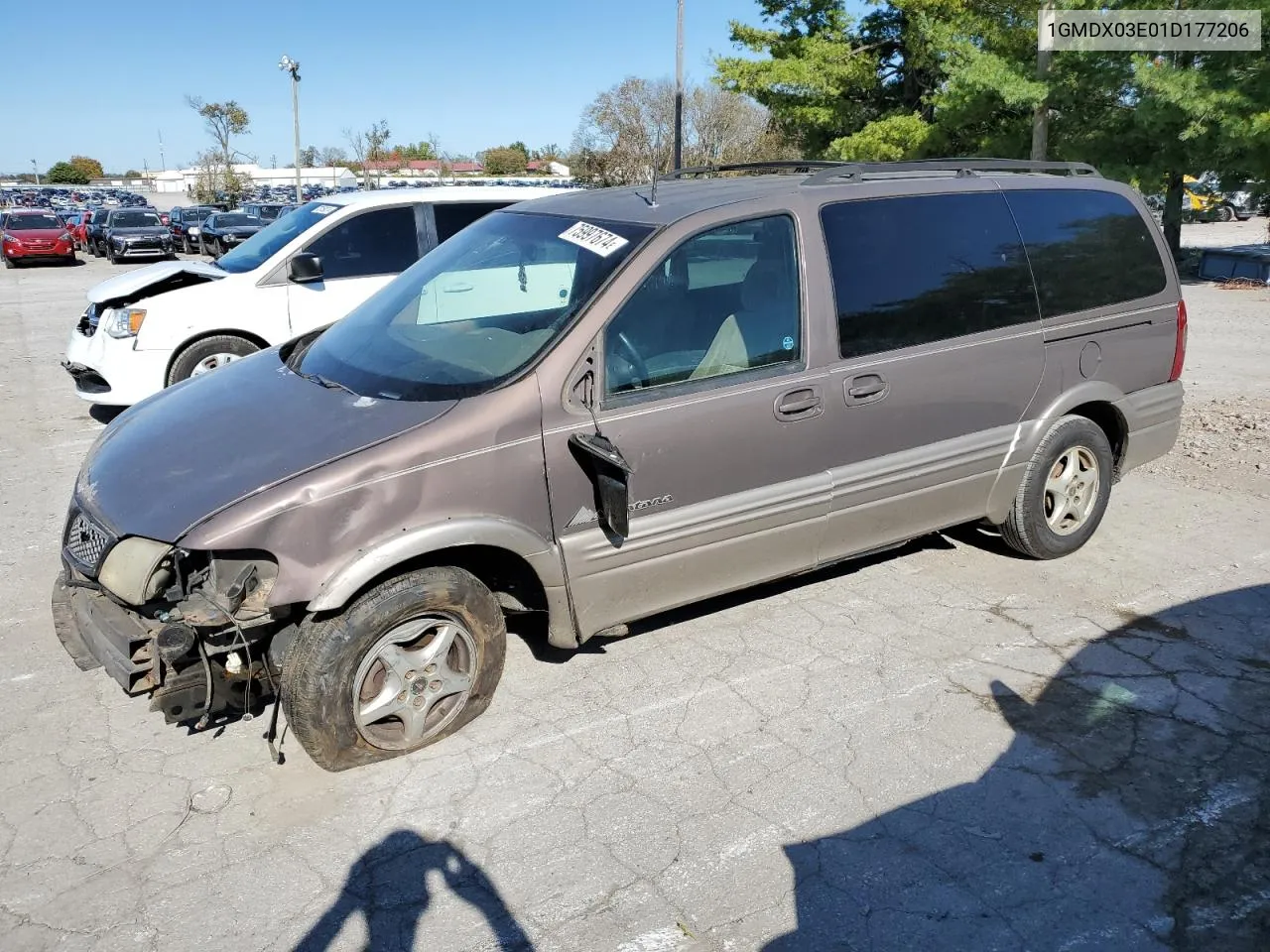 2001 Pontiac Montana VIN: 1GMDX03E01D177206 Lot: 75997674