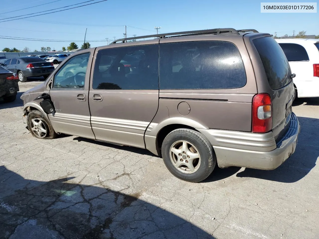 2001 Pontiac Montana VIN: 1GMDX03E01D177206 Lot: 75997674