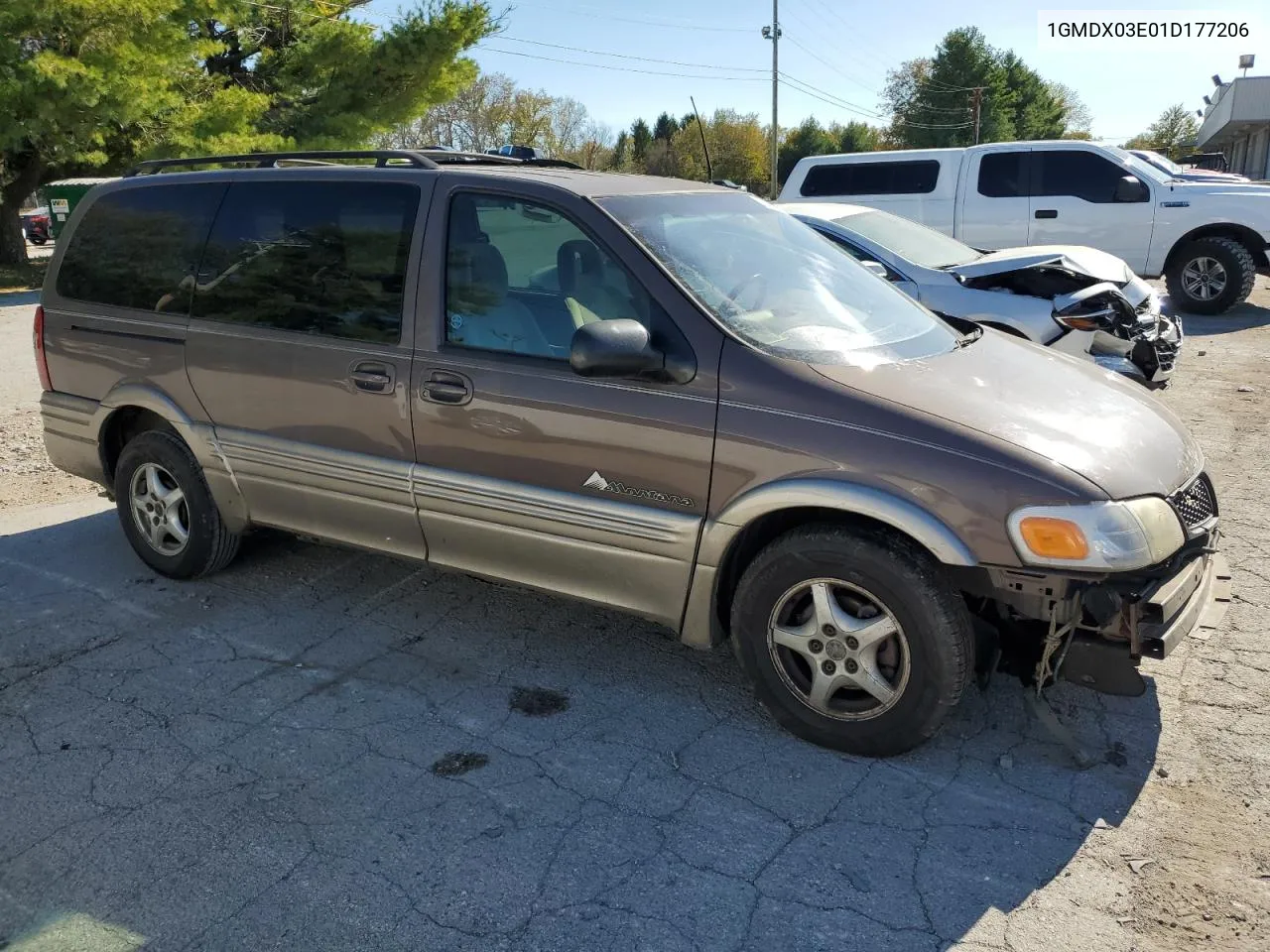 2001 Pontiac Montana VIN: 1GMDX03E01D177206 Lot: 75997674