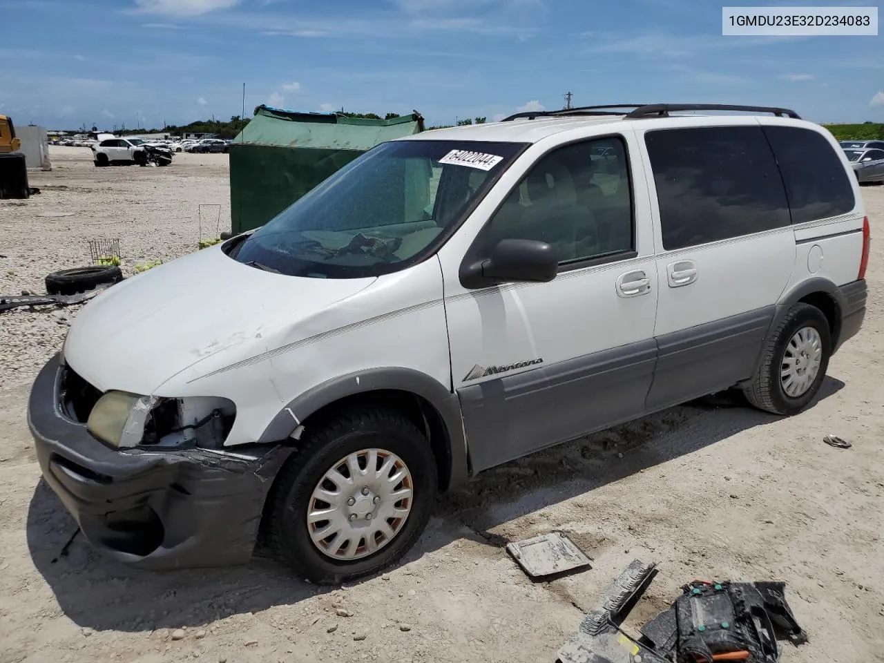 2002 Pontiac Montana Economy VIN: 1GMDU23E32D234083 Lot: 64022044