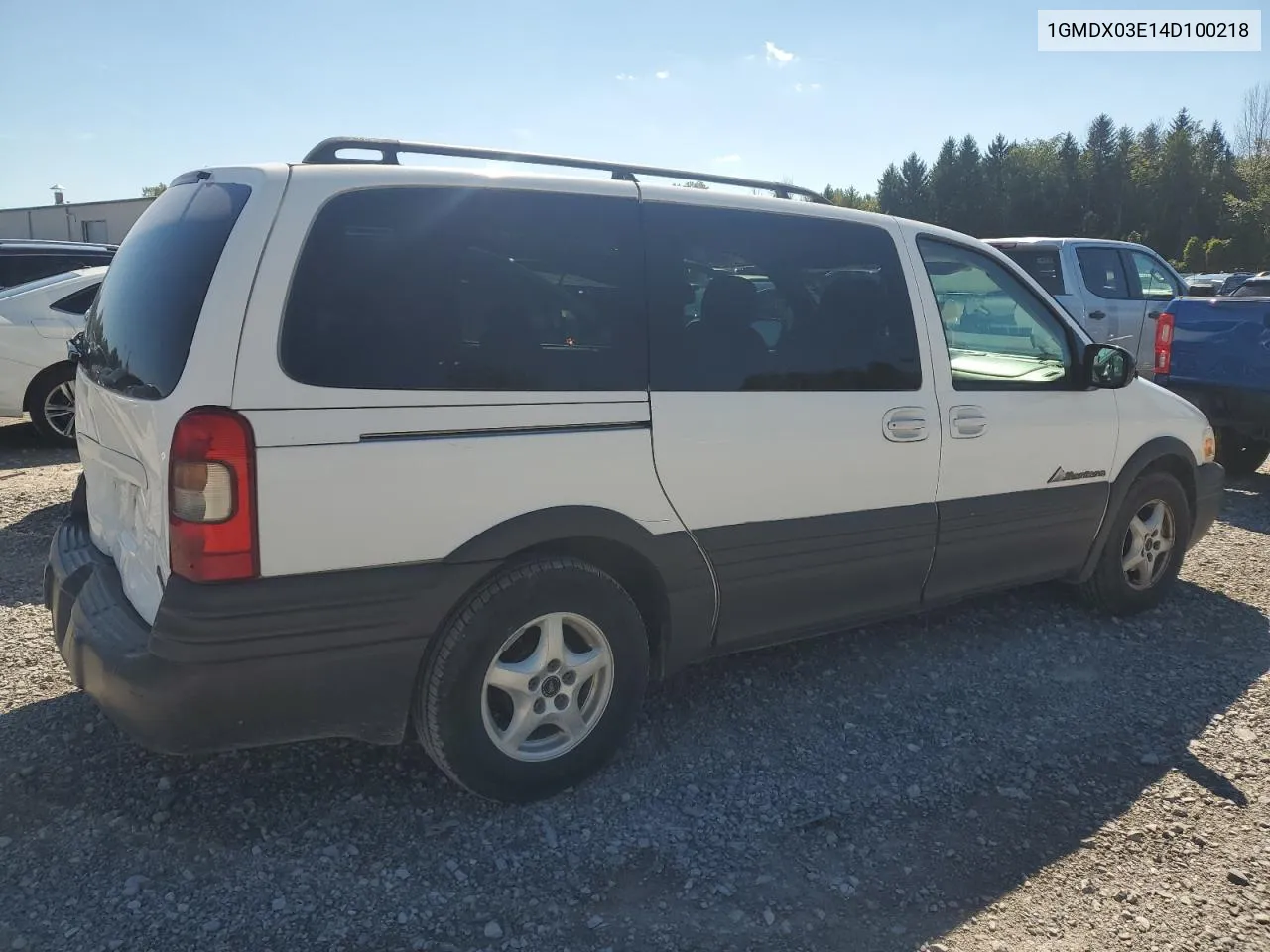 2004 Pontiac Montana VIN: 1GMDX03E14D100218 Lot: 71035454