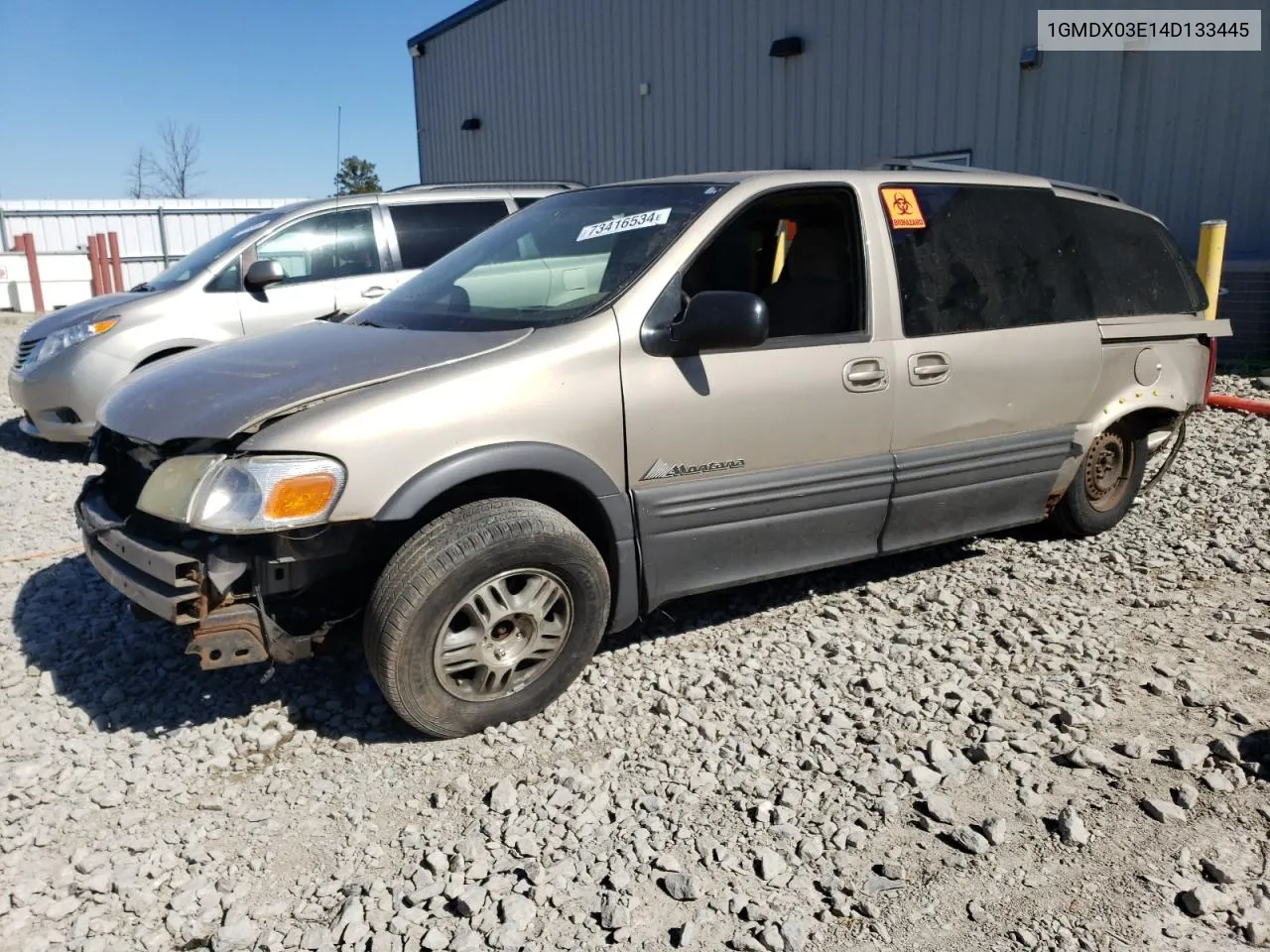 2004 Pontiac Montana VIN: 1GMDX03E14D133445 Lot: 73416534