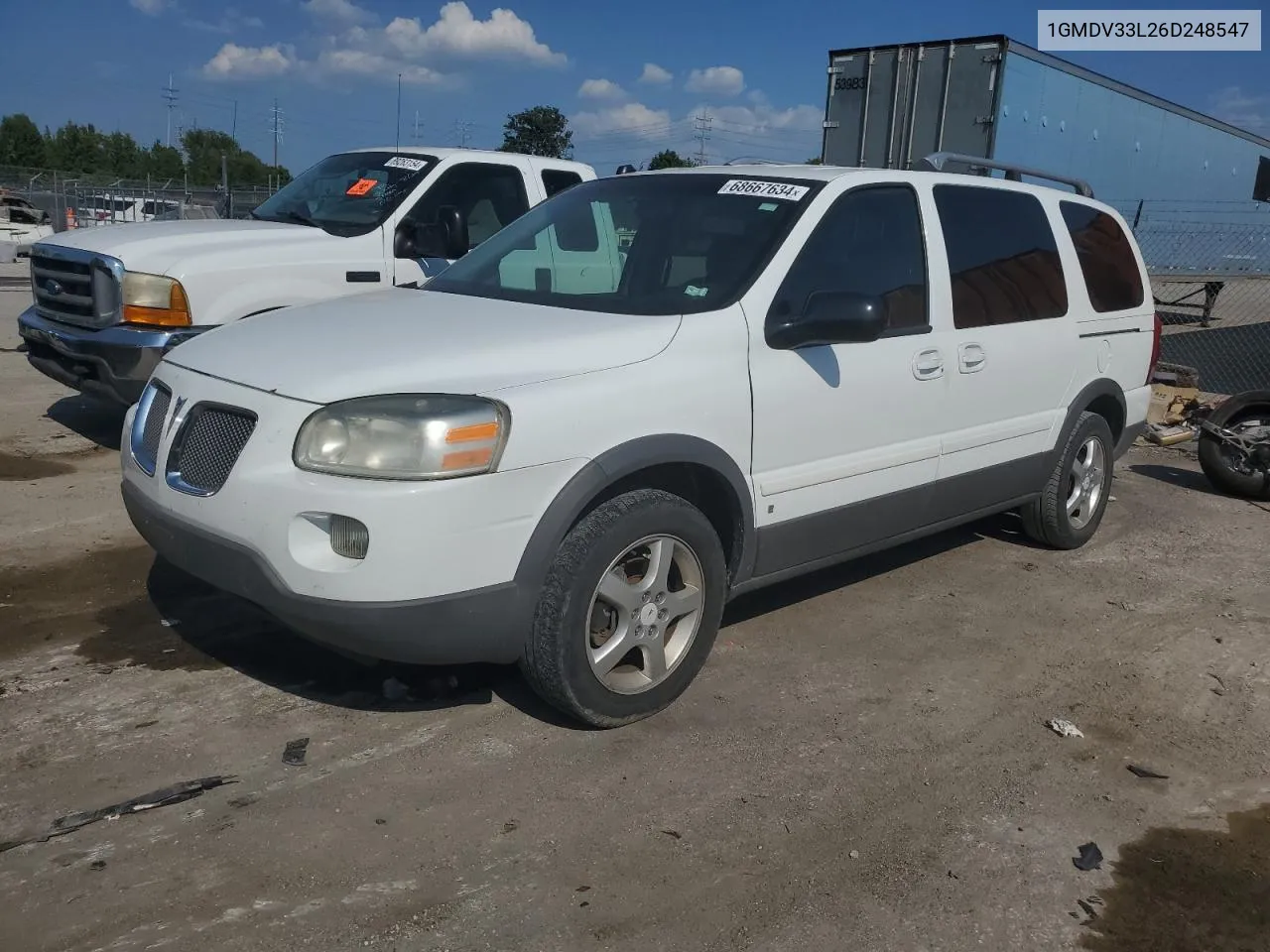 1GMDV33L26D248547 2006 Pontiac Montana Sv6