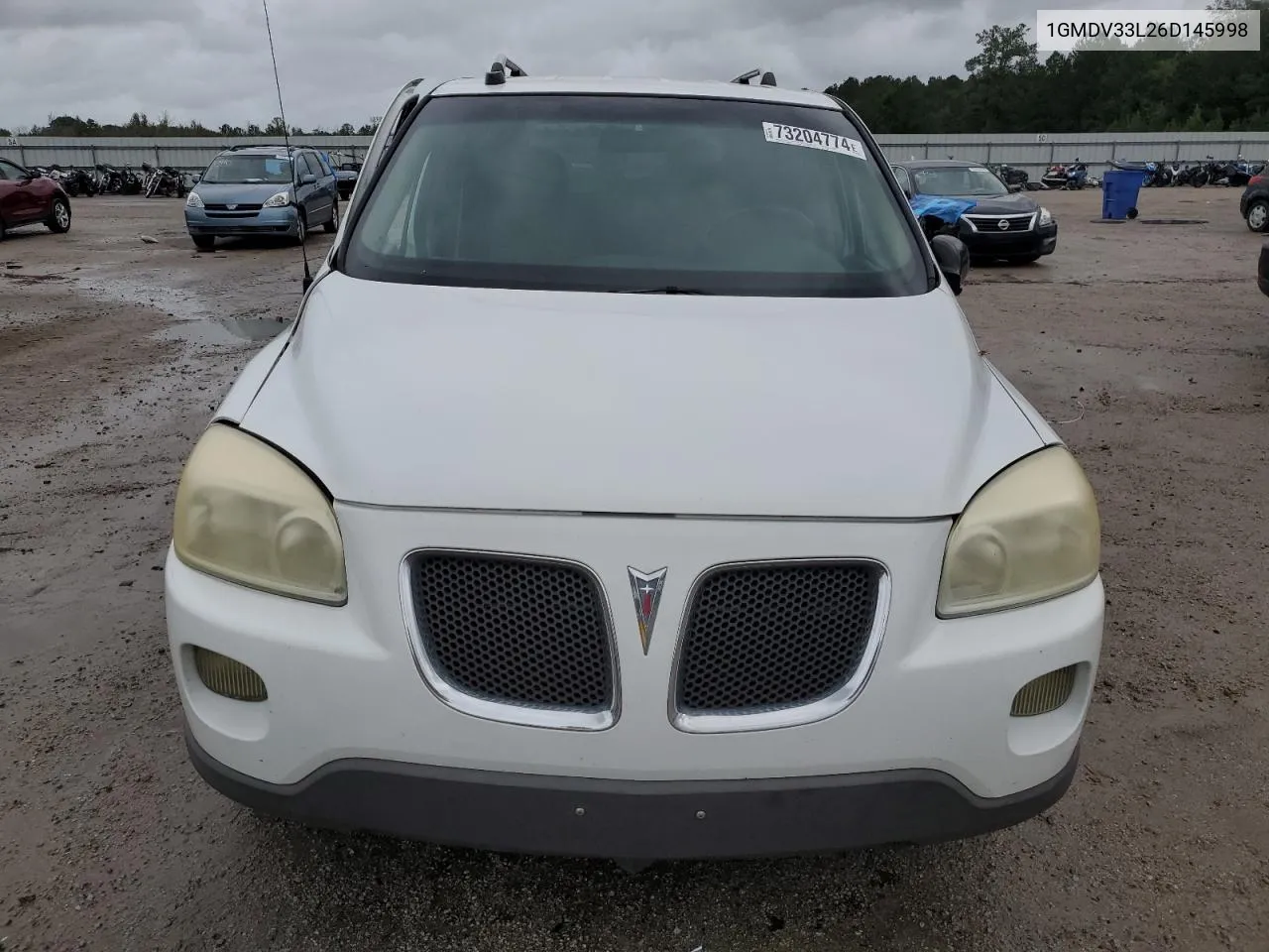 2006 Pontiac Montana Sv6 VIN: 1GMDV33L26D145998 Lot: 73204774