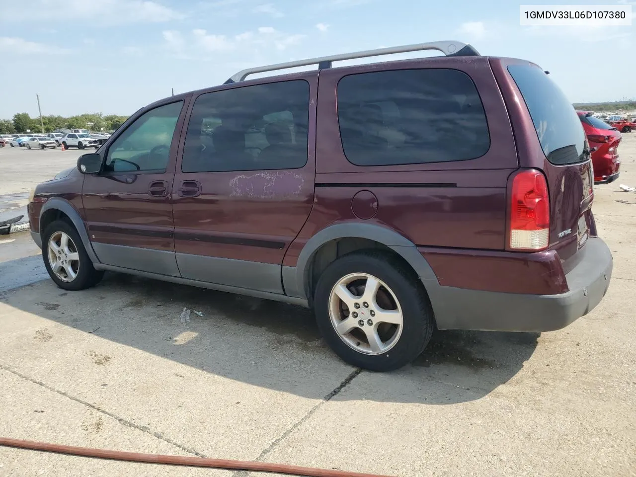 2006 Pontiac Montana Sv6 VIN: 1GMDV33L06D107380 Lot: 74397954