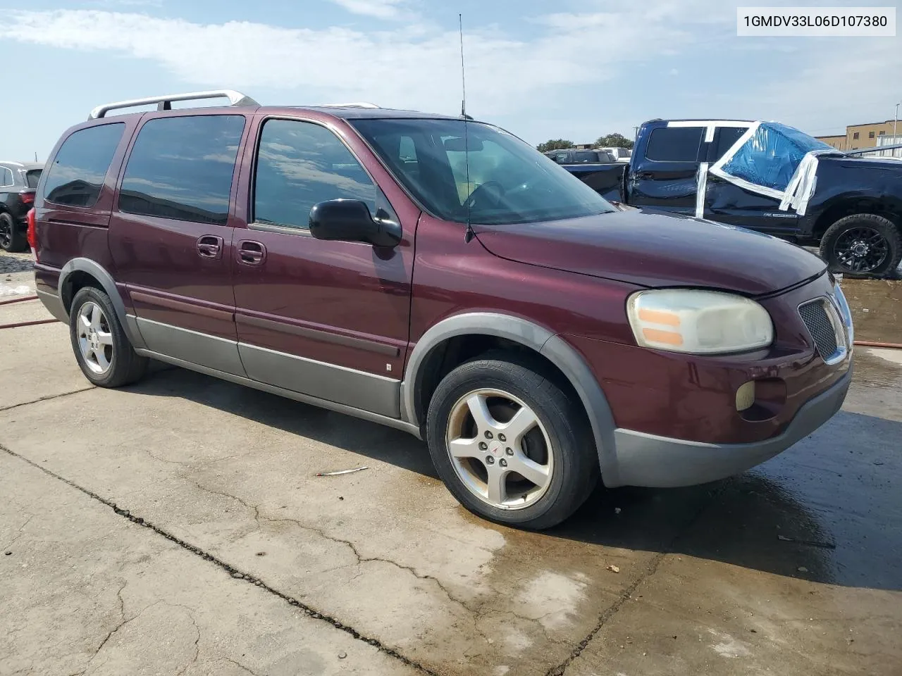 2006 Pontiac Montana Sv6 VIN: 1GMDV33L06D107380 Lot: 74397954