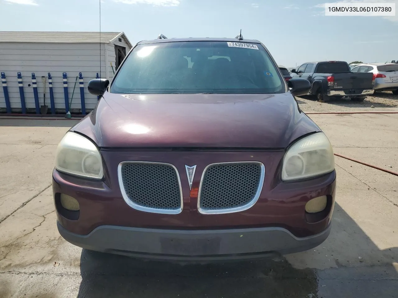 2006 Pontiac Montana Sv6 VIN: 1GMDV33L06D107380 Lot: 74397954