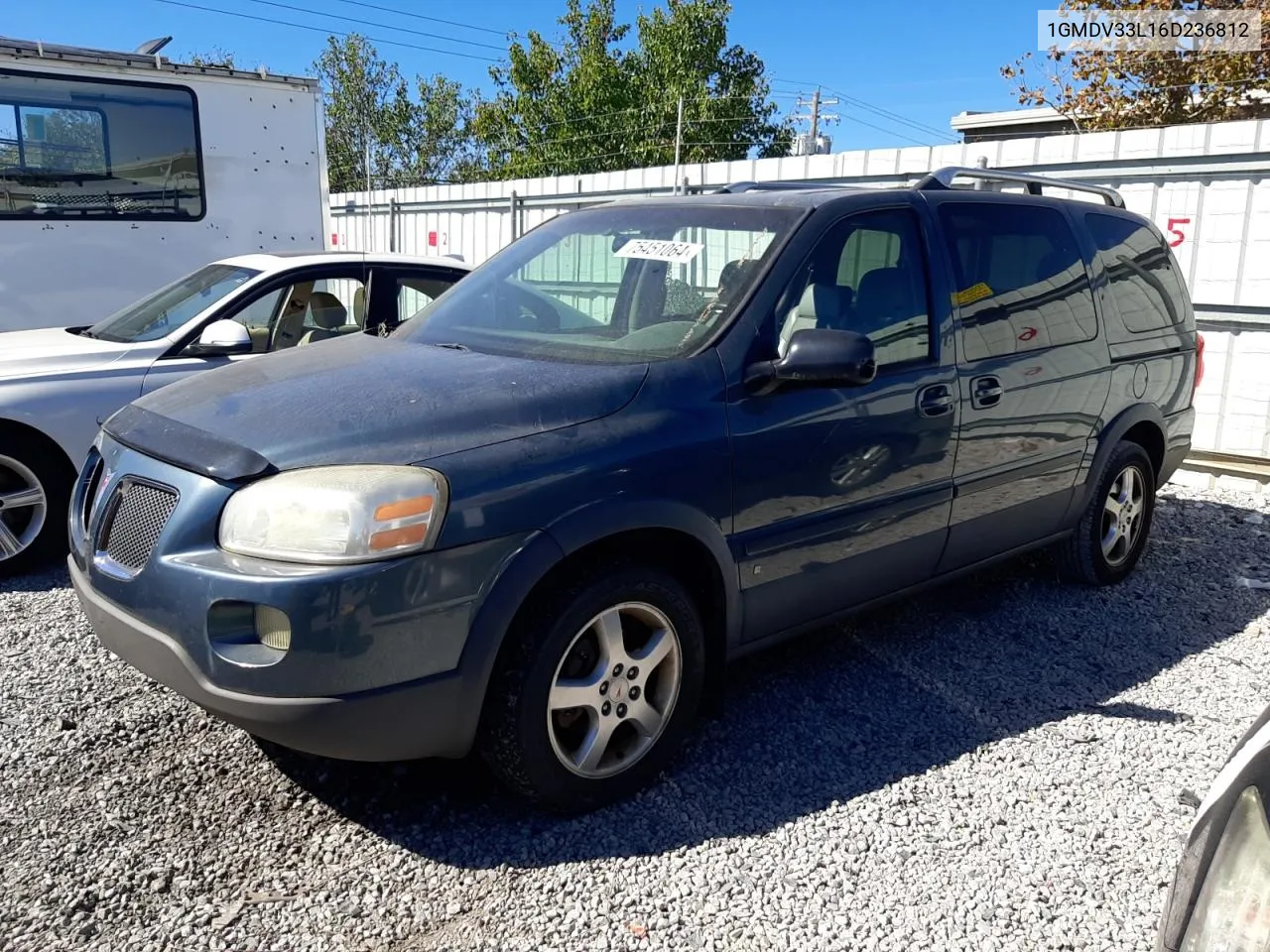 2006 Pontiac Montana Sv6 VIN: 1GMDV33L16D236812 Lot: 75451064