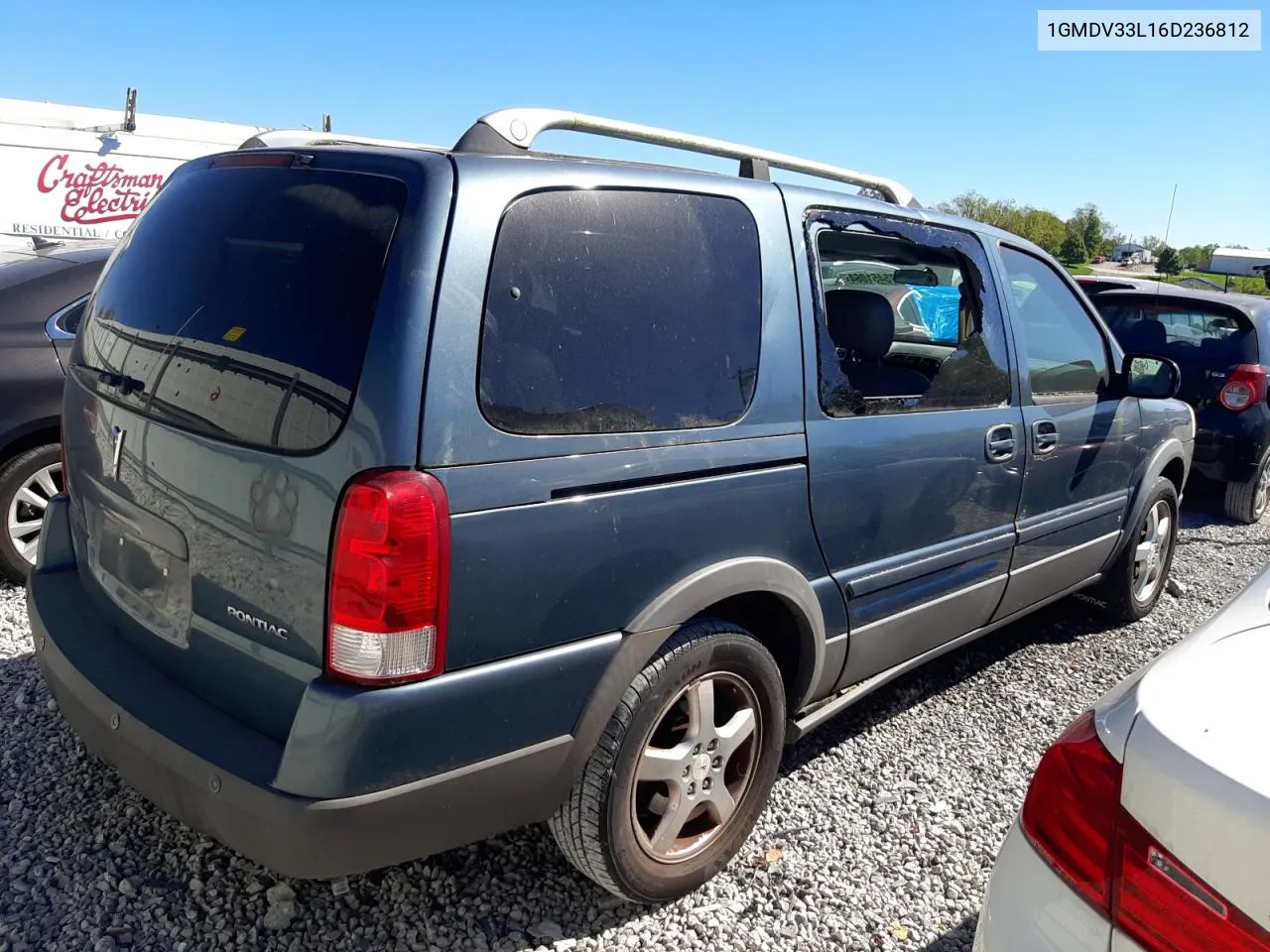 2006 Pontiac Montana Sv6 VIN: 1GMDV33L16D236812 Lot: 75451064