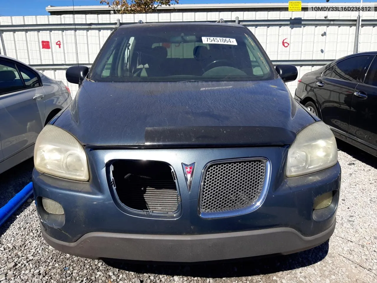 2006 Pontiac Montana Sv6 VIN: 1GMDV33L16D236812 Lot: 75451064