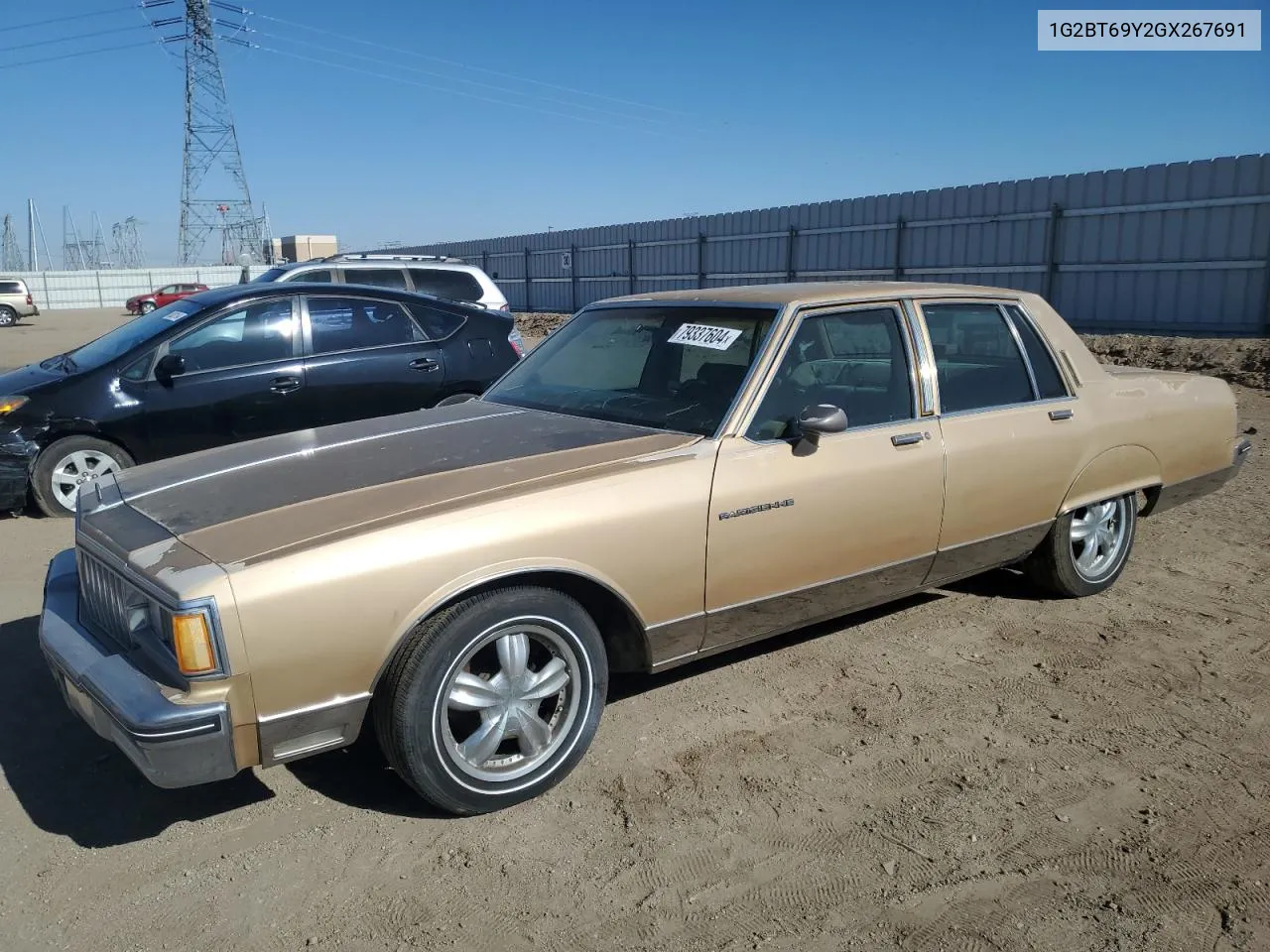 1986 Pontiac Parisienne Brougham VIN: 1G2BT69Y2GX267691 Lot: 79337604