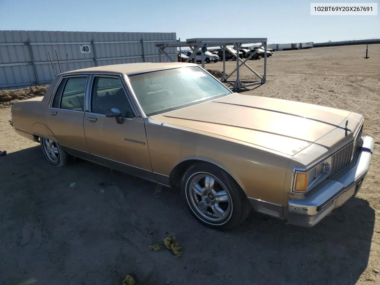 1986 Pontiac Parisienne Brougham VIN: 1G2BT69Y2GX267691 Lot: 79337604