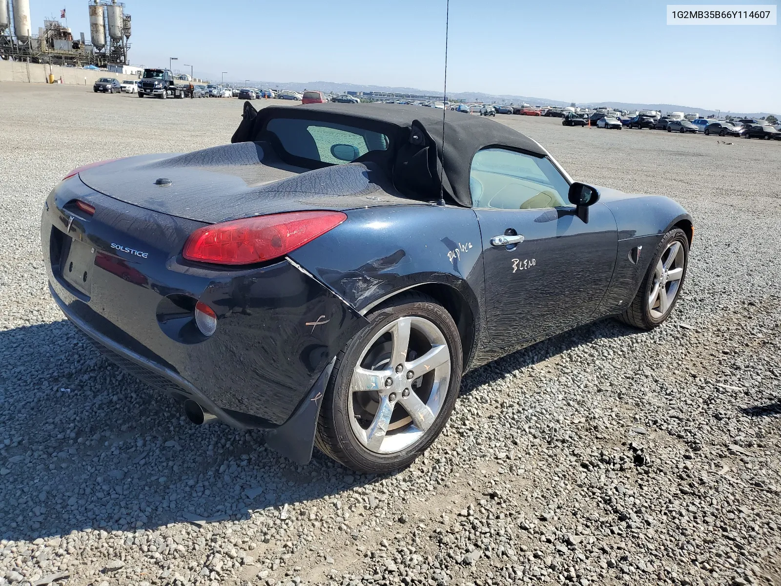 2006 Pontiac Solstice VIN: 1G2MB35B66Y114607 Lot: 65229324