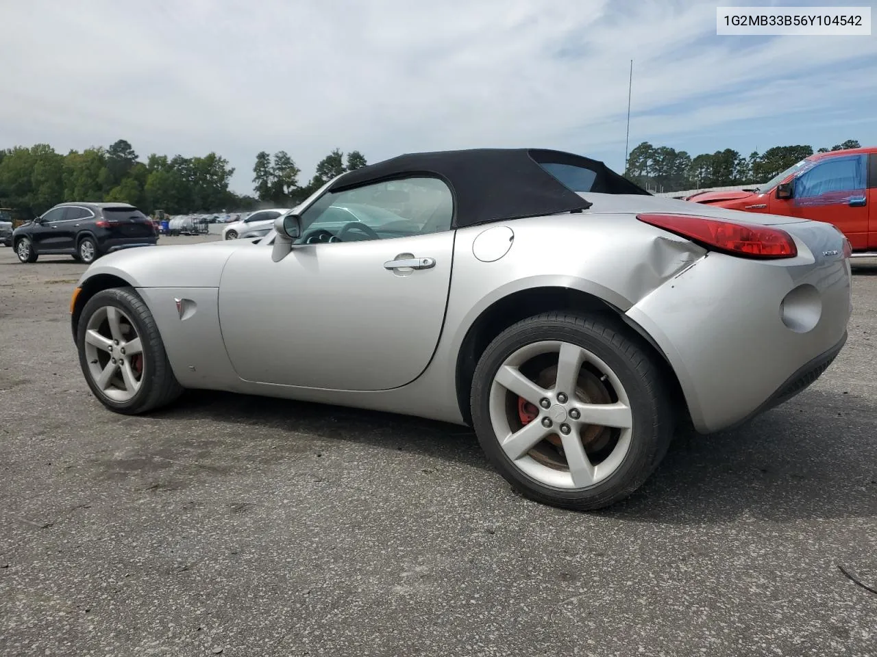 2006 Pontiac Solstice VIN: 1G2MB33B56Y104542 Lot: 70041854