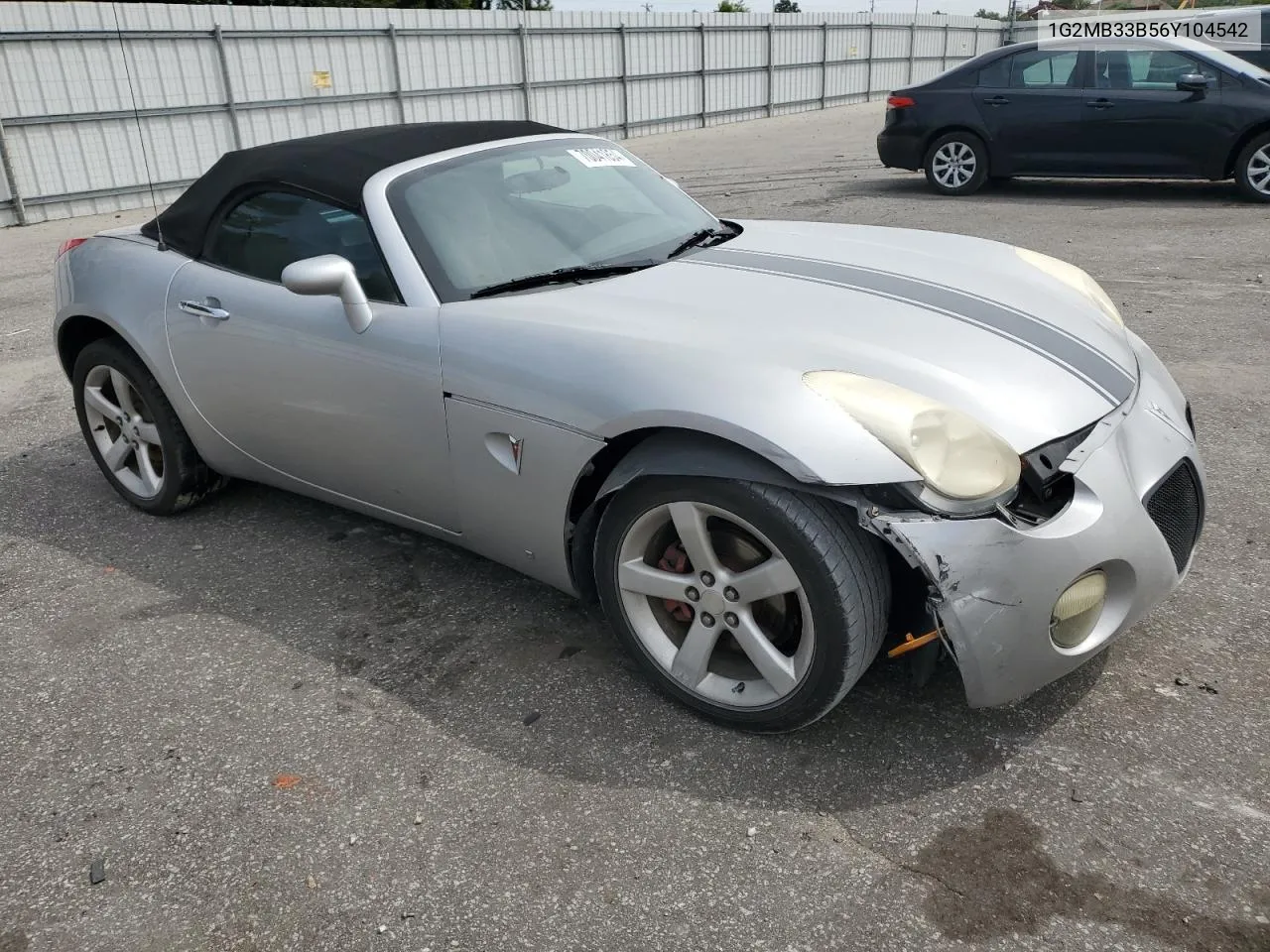 2006 Pontiac Solstice VIN: 1G2MB33B56Y104542 Lot: 70041854