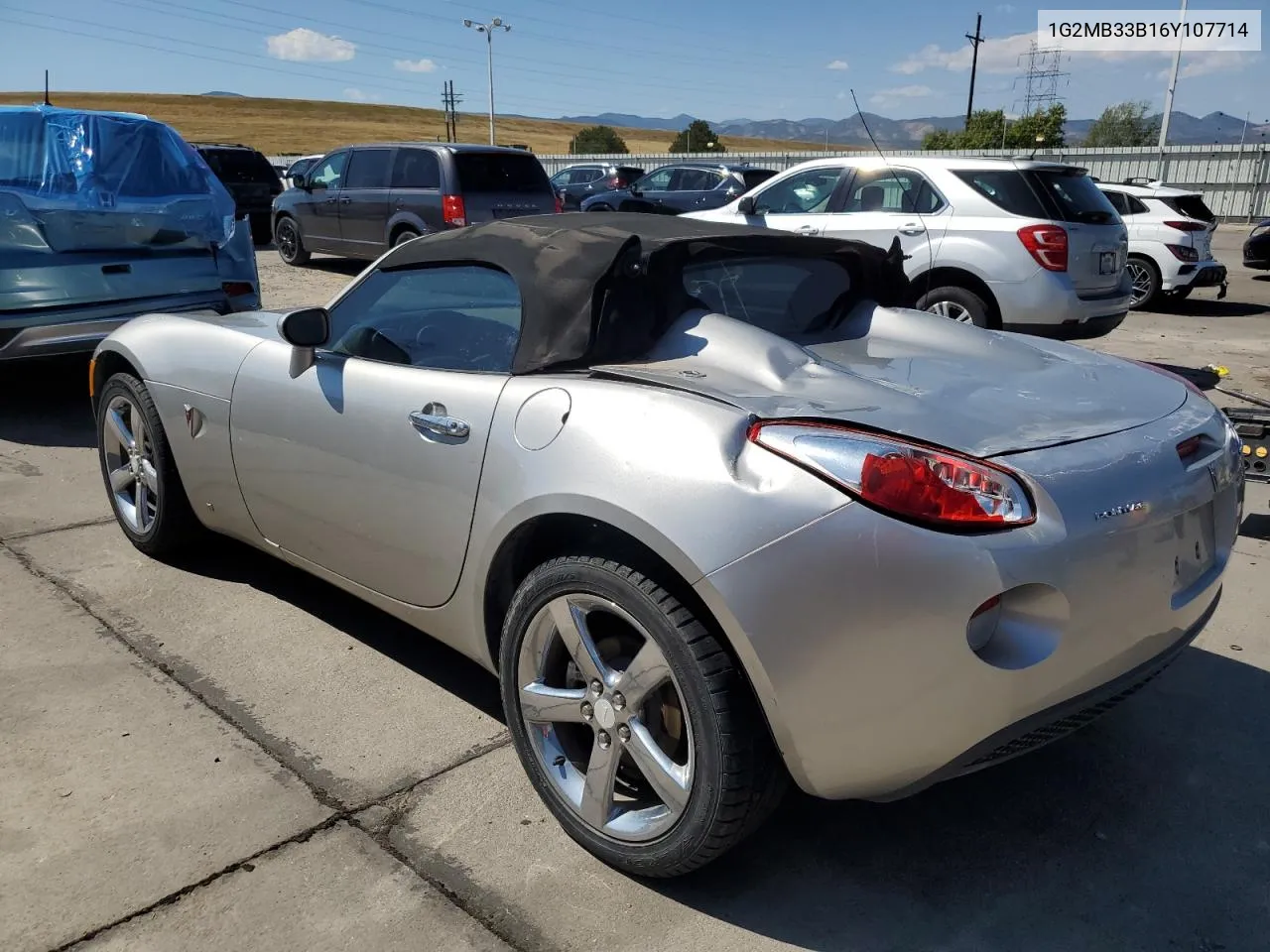 2006 Pontiac Solstice VIN: 1G2MB33B16Y107714 Lot: 70491744