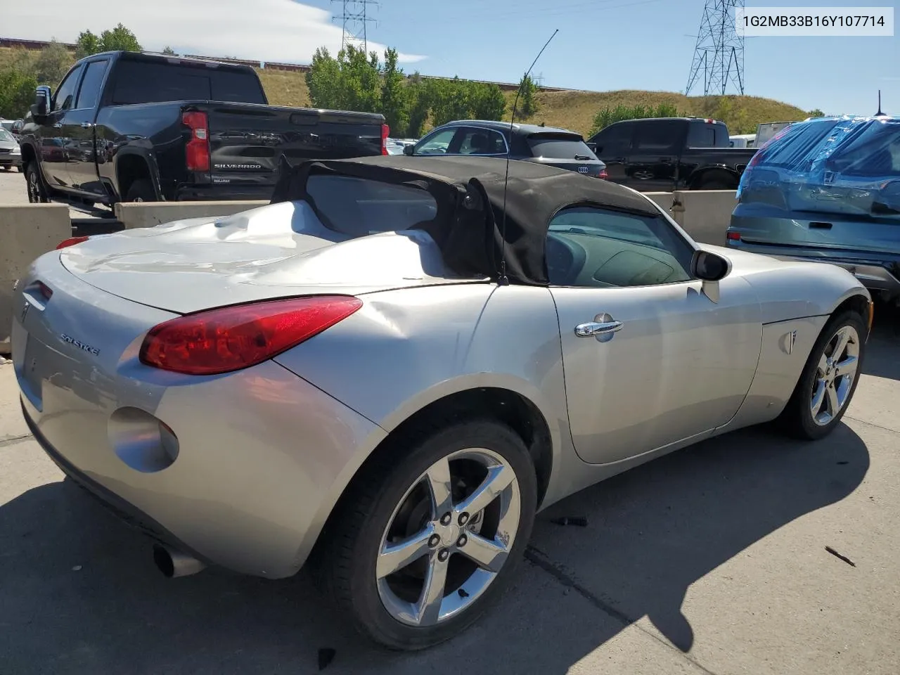 2006 Pontiac Solstice VIN: 1G2MB33B16Y107714 Lot: 70491744