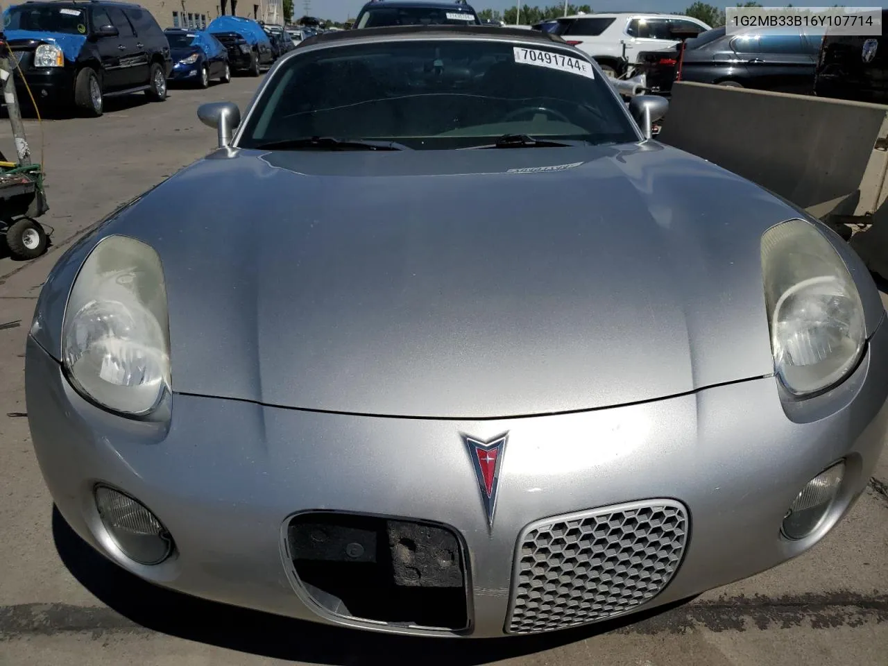 2006 Pontiac Solstice VIN: 1G2MB33B16Y107714 Lot: 70491744