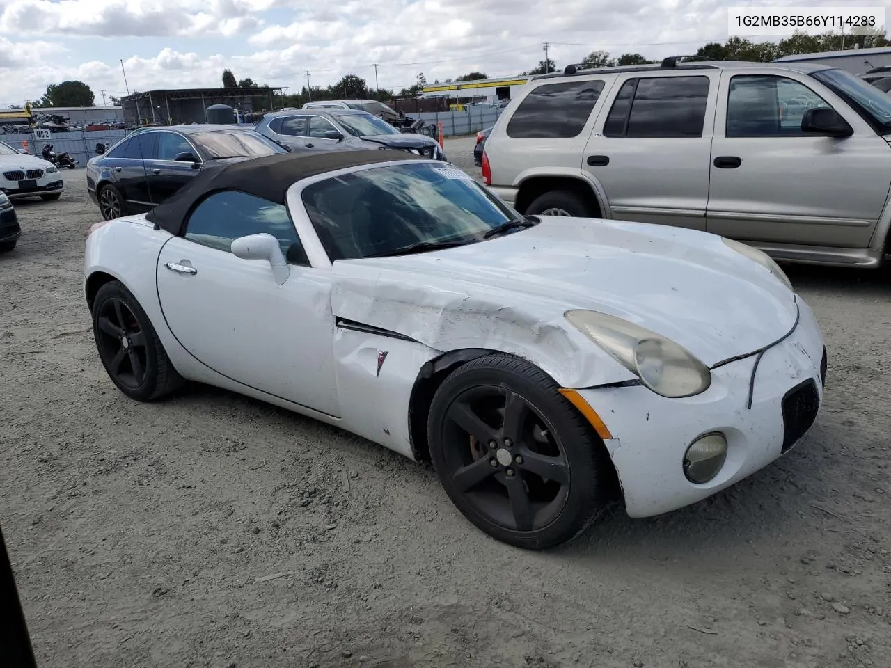 2006 Pontiac Solstice VIN: 1G2MB35B66Y114283 Lot: 71772174