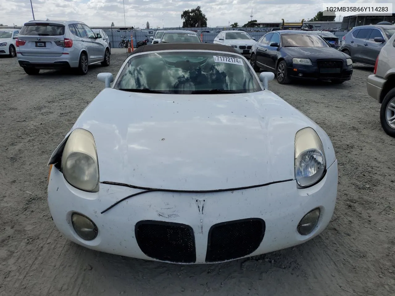 2006 Pontiac Solstice VIN: 1G2MB35B66Y114283 Lot: 71772174