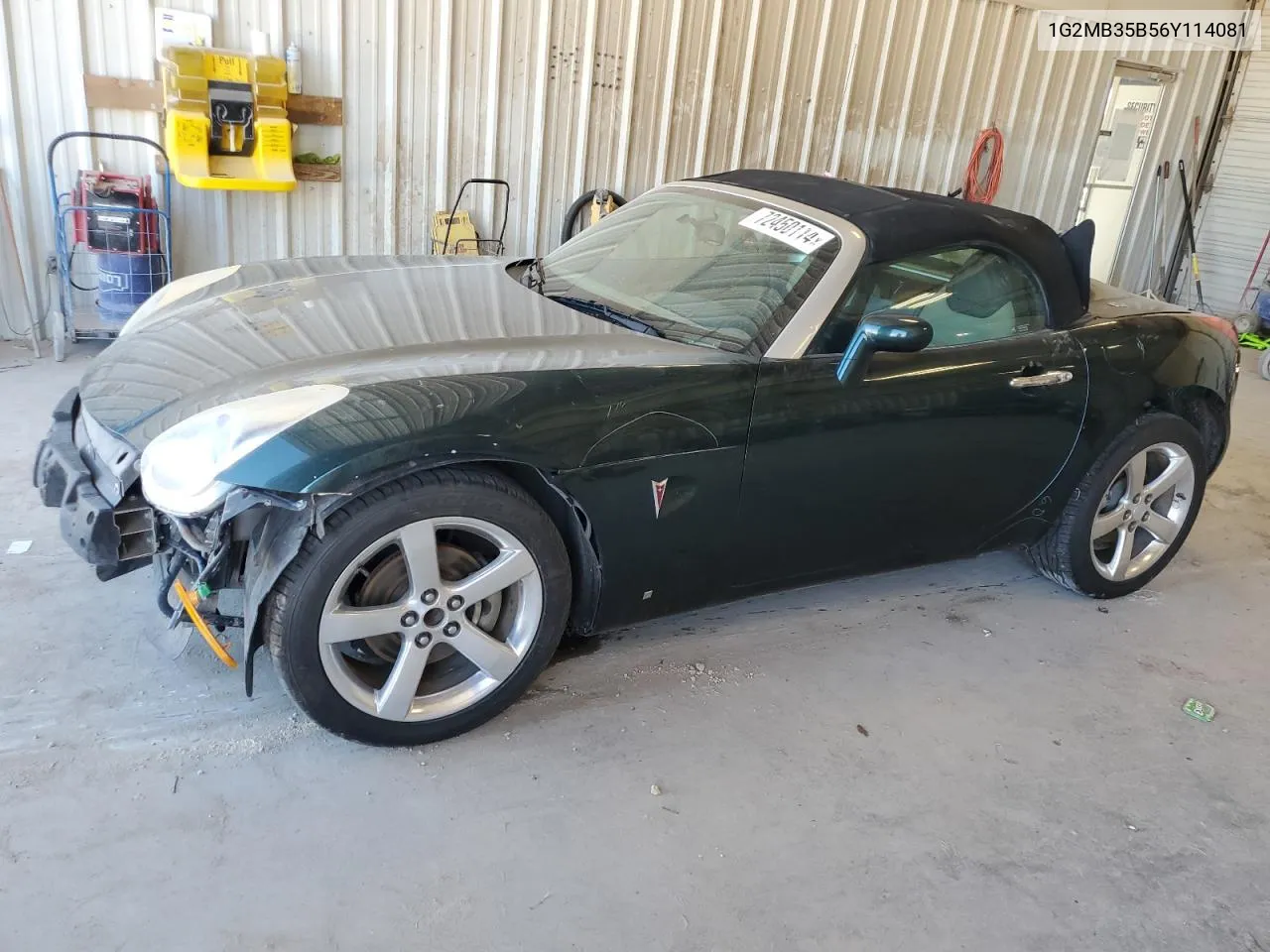 2006 Pontiac Solstice VIN: 1G2MB35B56Y114081 Lot: 72450114