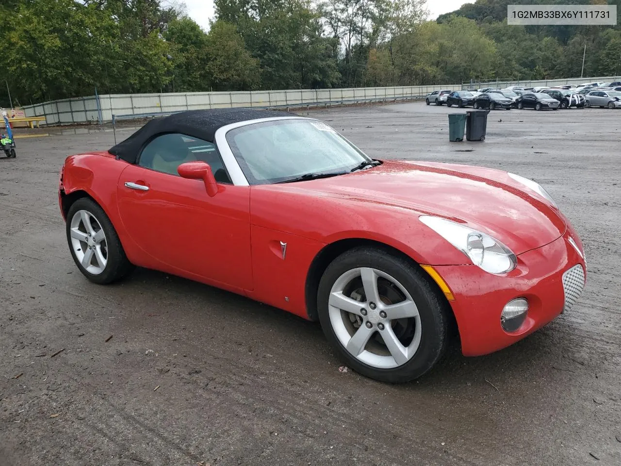 2006 Pontiac Solstice VIN: 1G2MB33BX6Y111731 Lot: 72898534