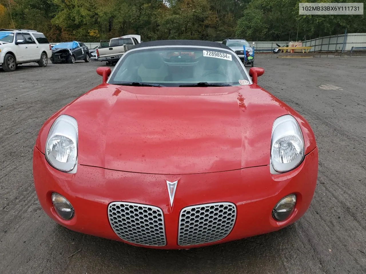 2006 Pontiac Solstice VIN: 1G2MB33BX6Y111731 Lot: 72898534