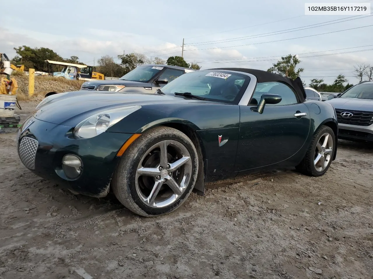 2006 Pontiac Solstice VIN: 1G2MB35B16Y117219 Lot: 73632454