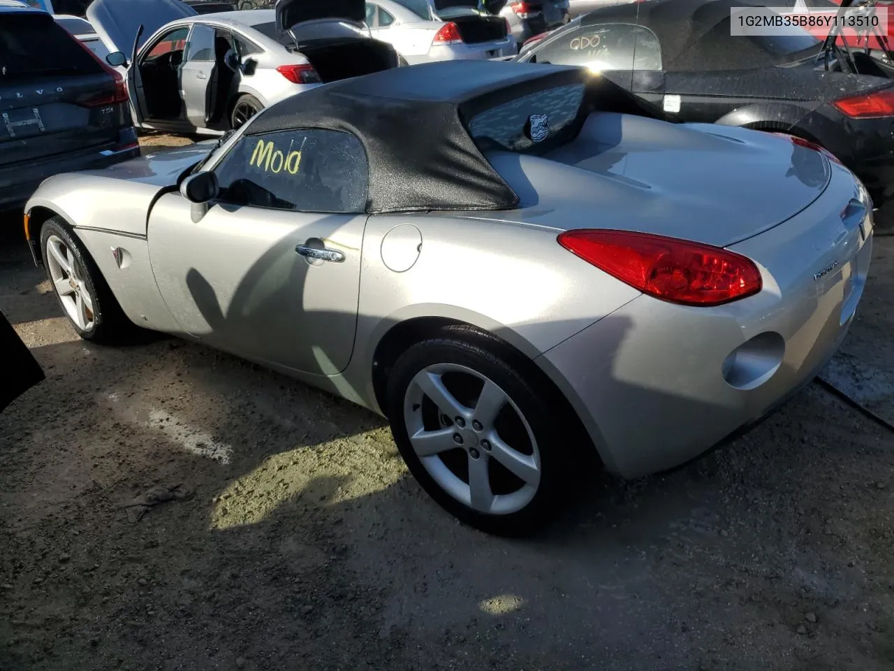 2006 Pontiac Solstice VIN: 1G2MB35B86Y113510 Lot: 73776054