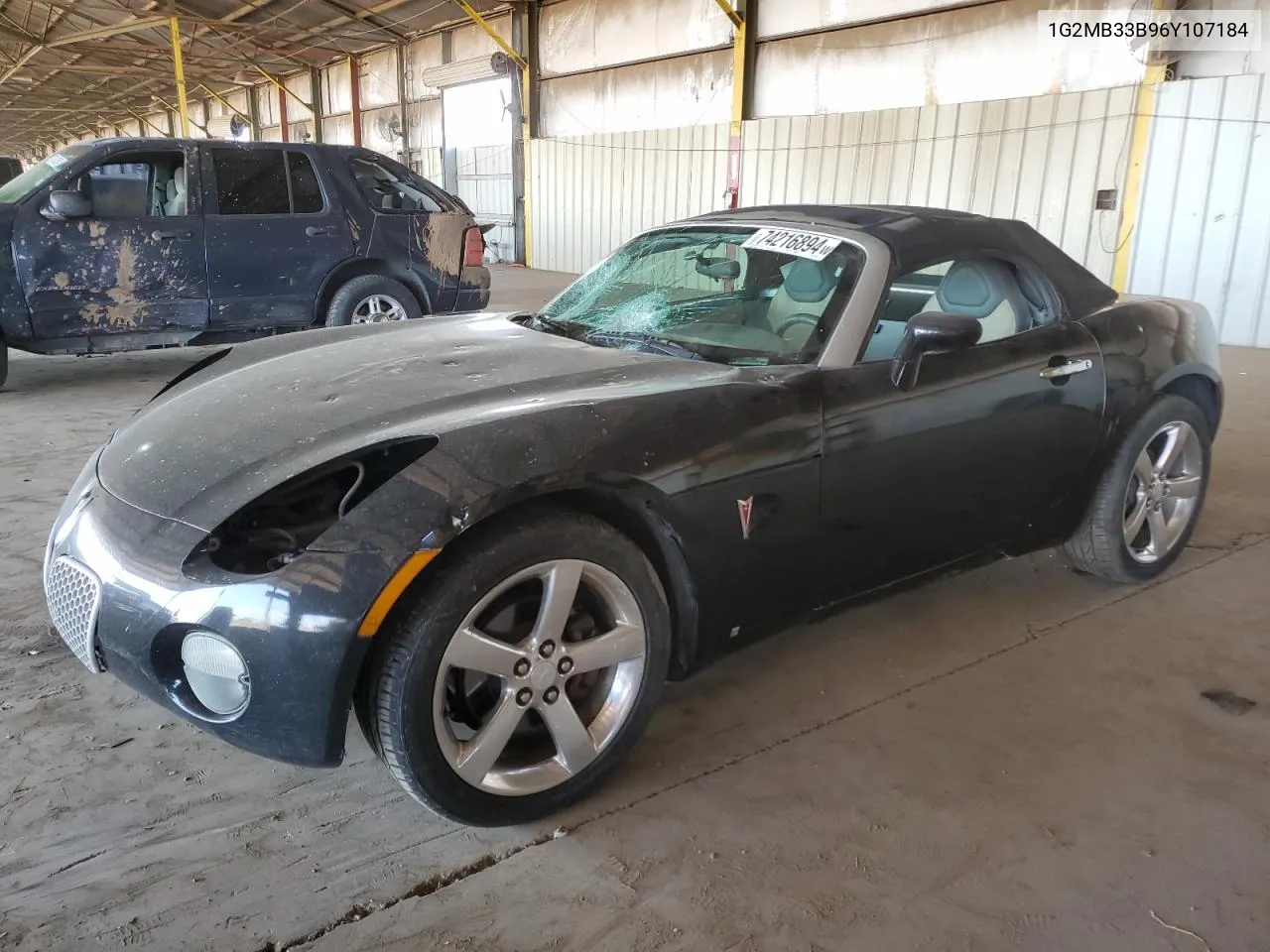 2006 Pontiac Solstice VIN: 1G2MB33B96Y107184 Lot: 74216894