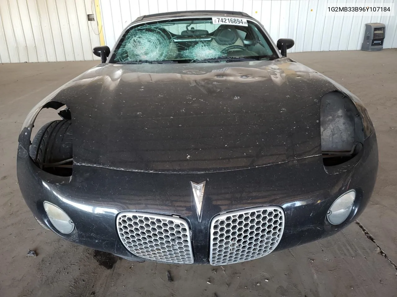 2006 Pontiac Solstice VIN: 1G2MB33B96Y107184 Lot: 74216894