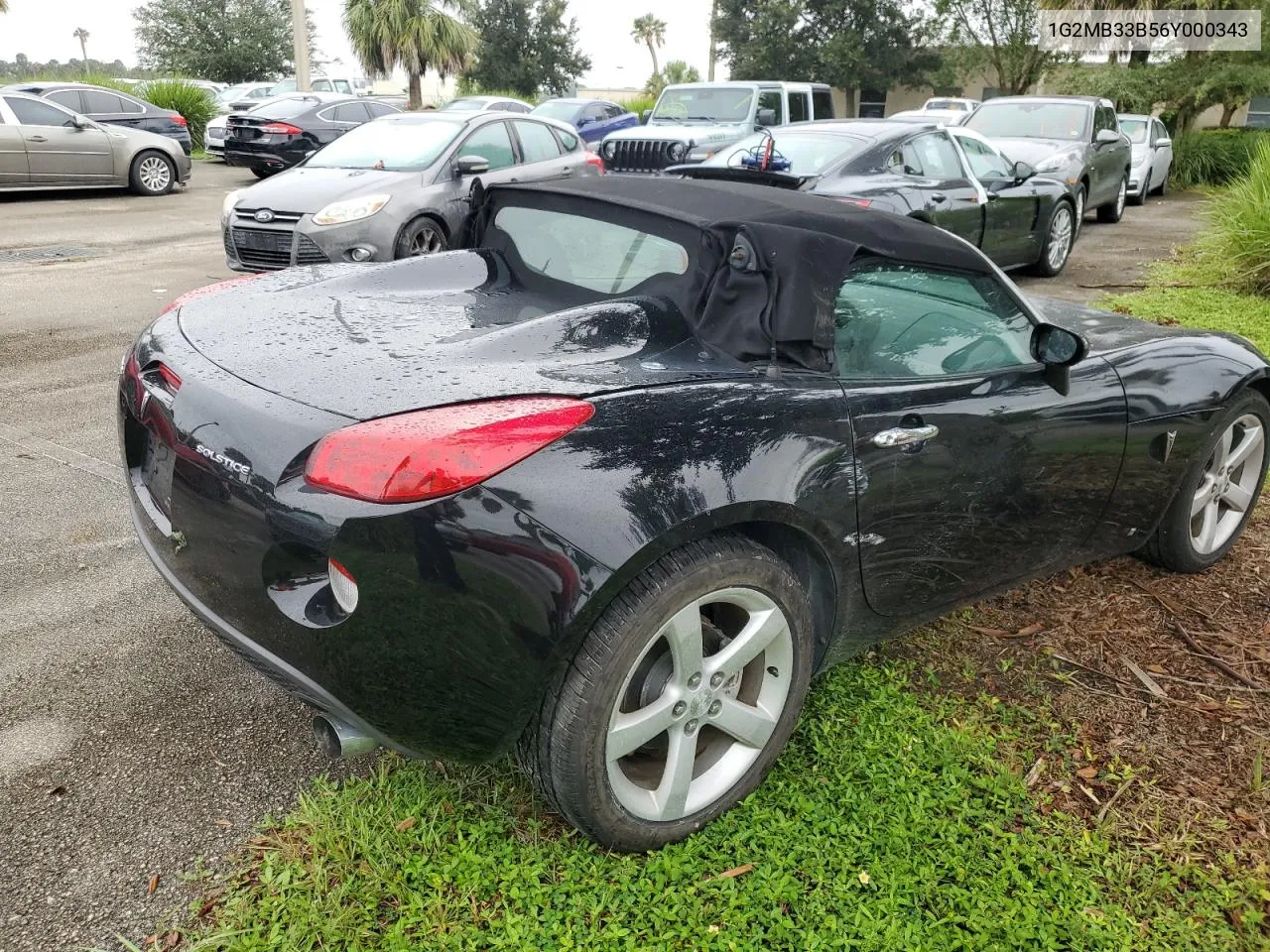 2006 Pontiac Solstice VIN: 1G2MB33B56Y000343 Lot: 74567004