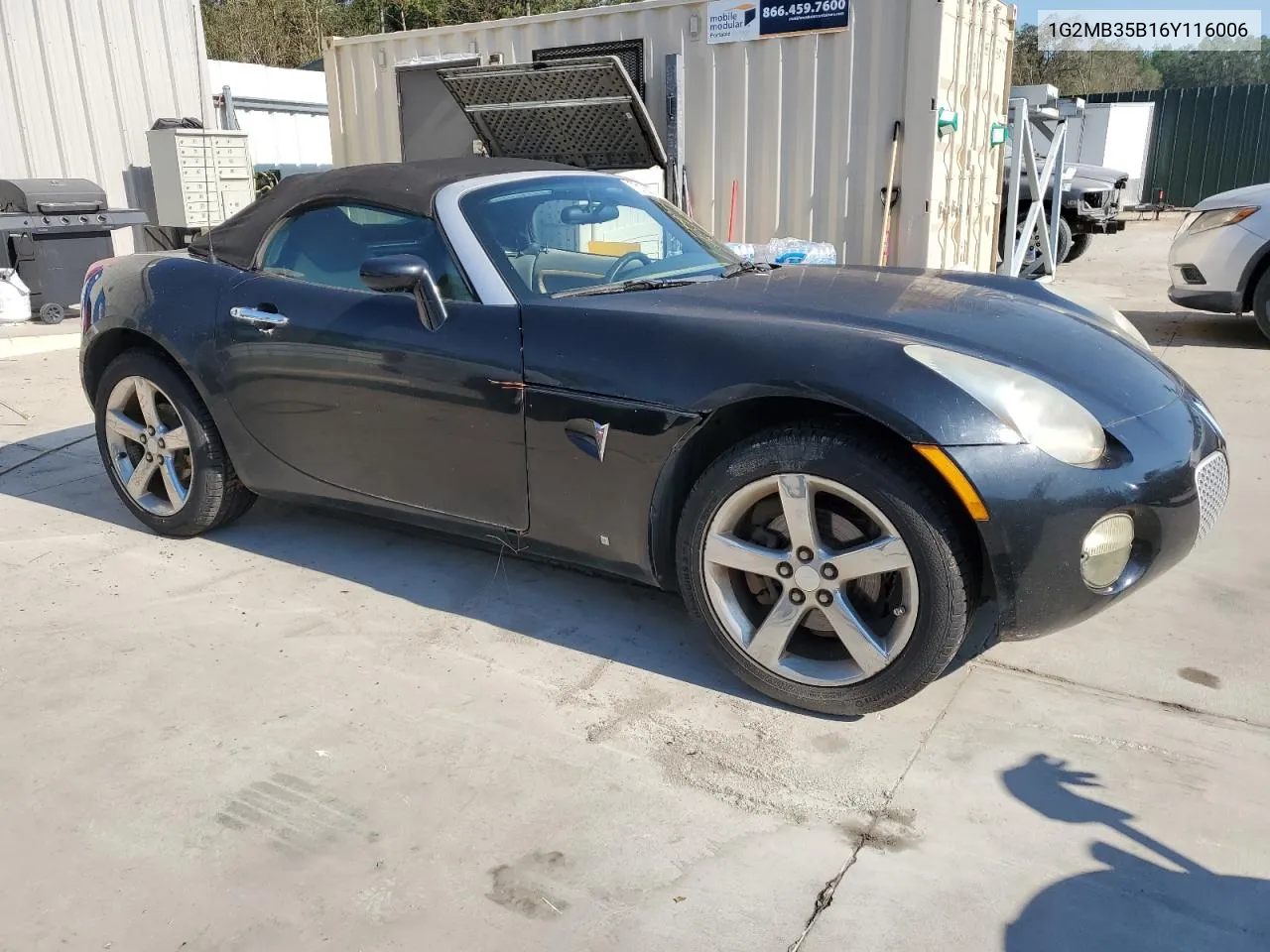 2006 Pontiac Solstice VIN: 1G2MB35B16Y116006 Lot: 75106374