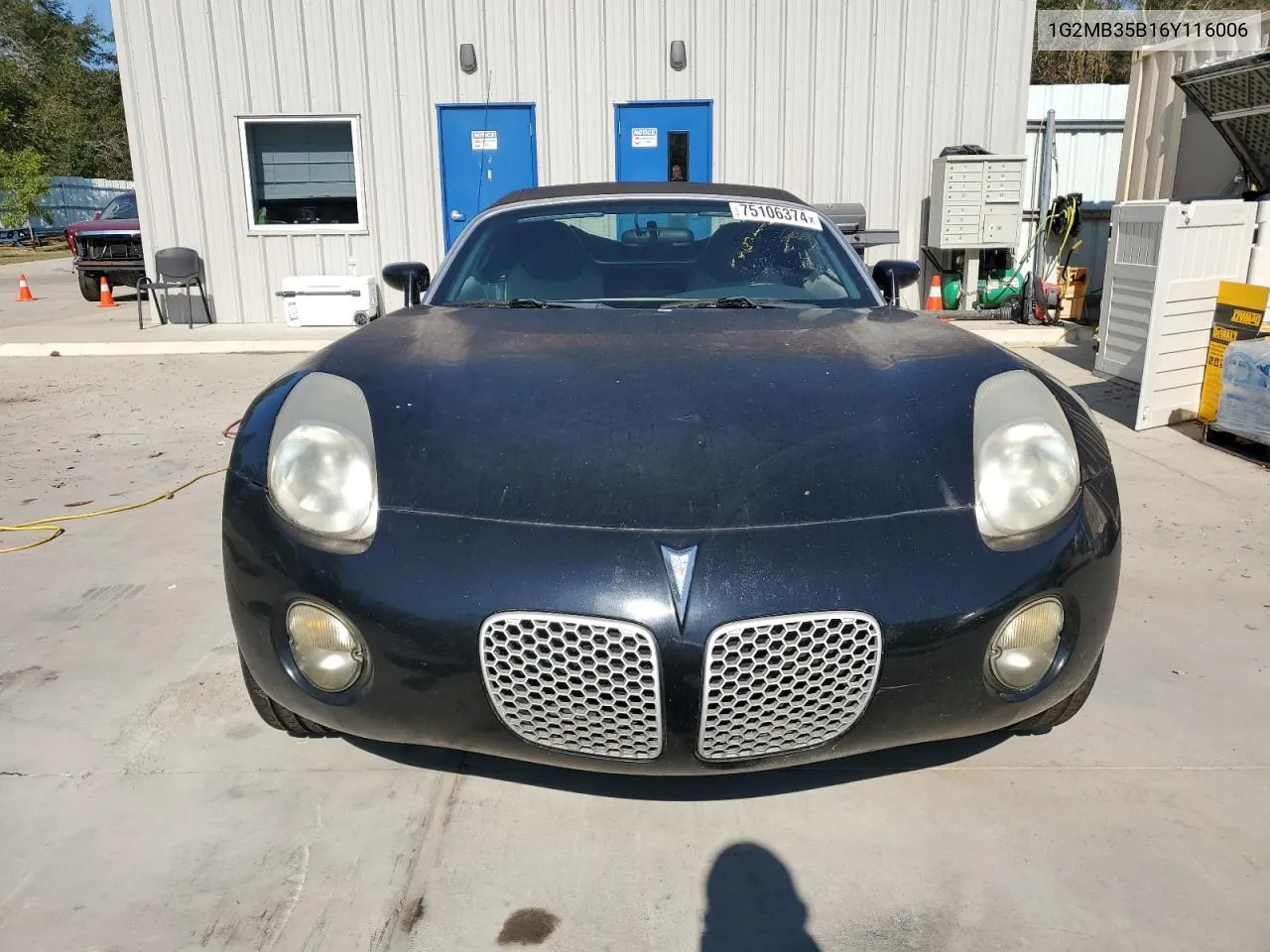 2006 Pontiac Solstice VIN: 1G2MB35B16Y116006 Lot: 75106374